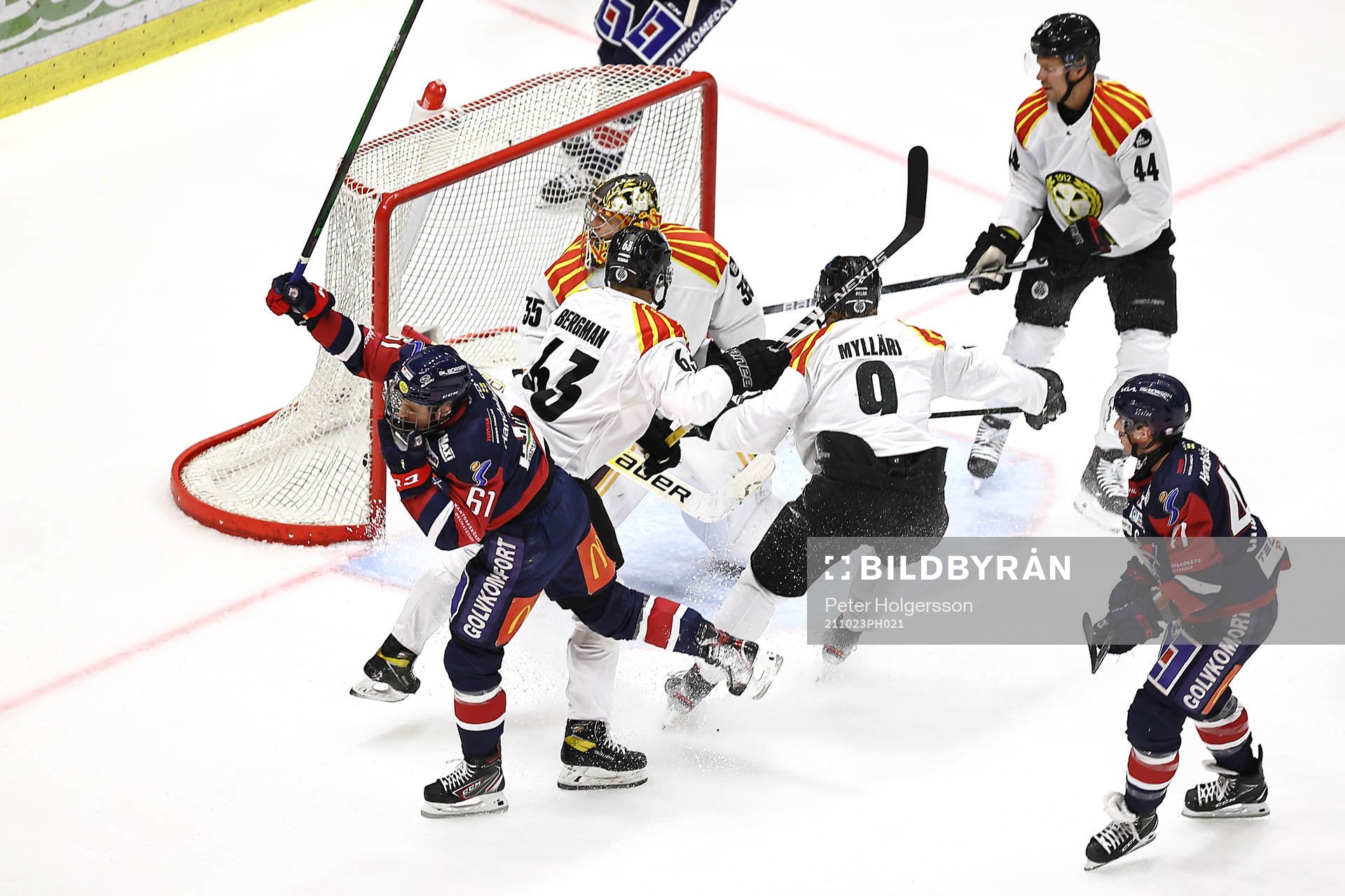 Mål 1-0 av Linköpings Markus Ljungh förbi Brynäs