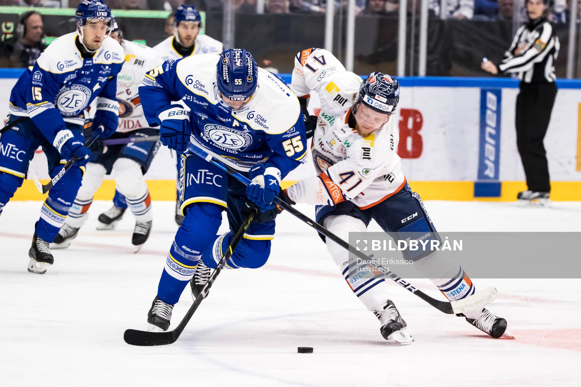 Leksands Jonas Ahnelöv och Växjös Ludvig Nilsson