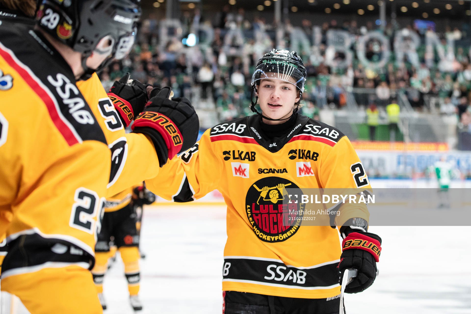Luleås Olli Nikupeteri jublar