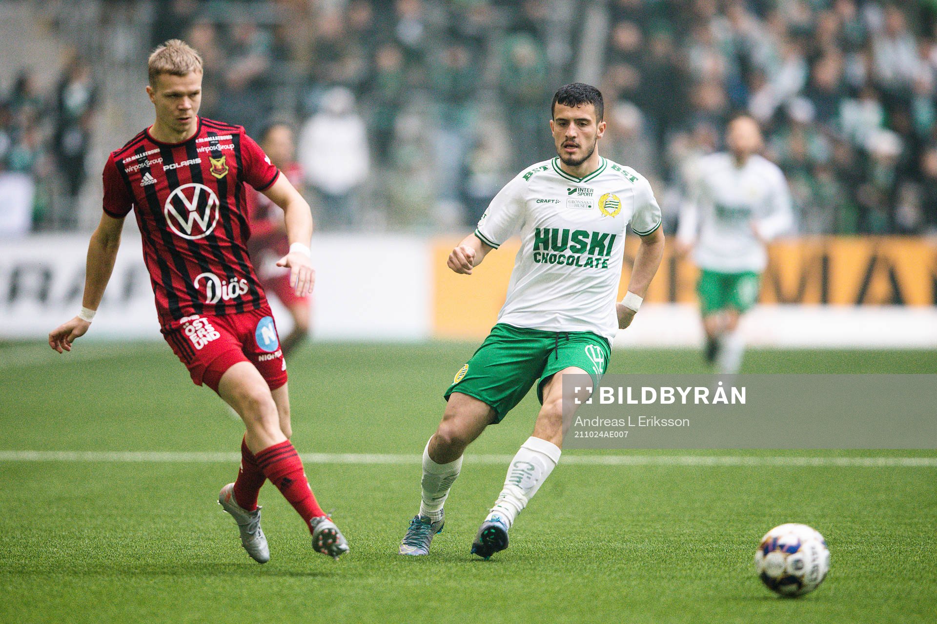 Östersunds Eirik Haugan och Hammarbys Astrit Selmani