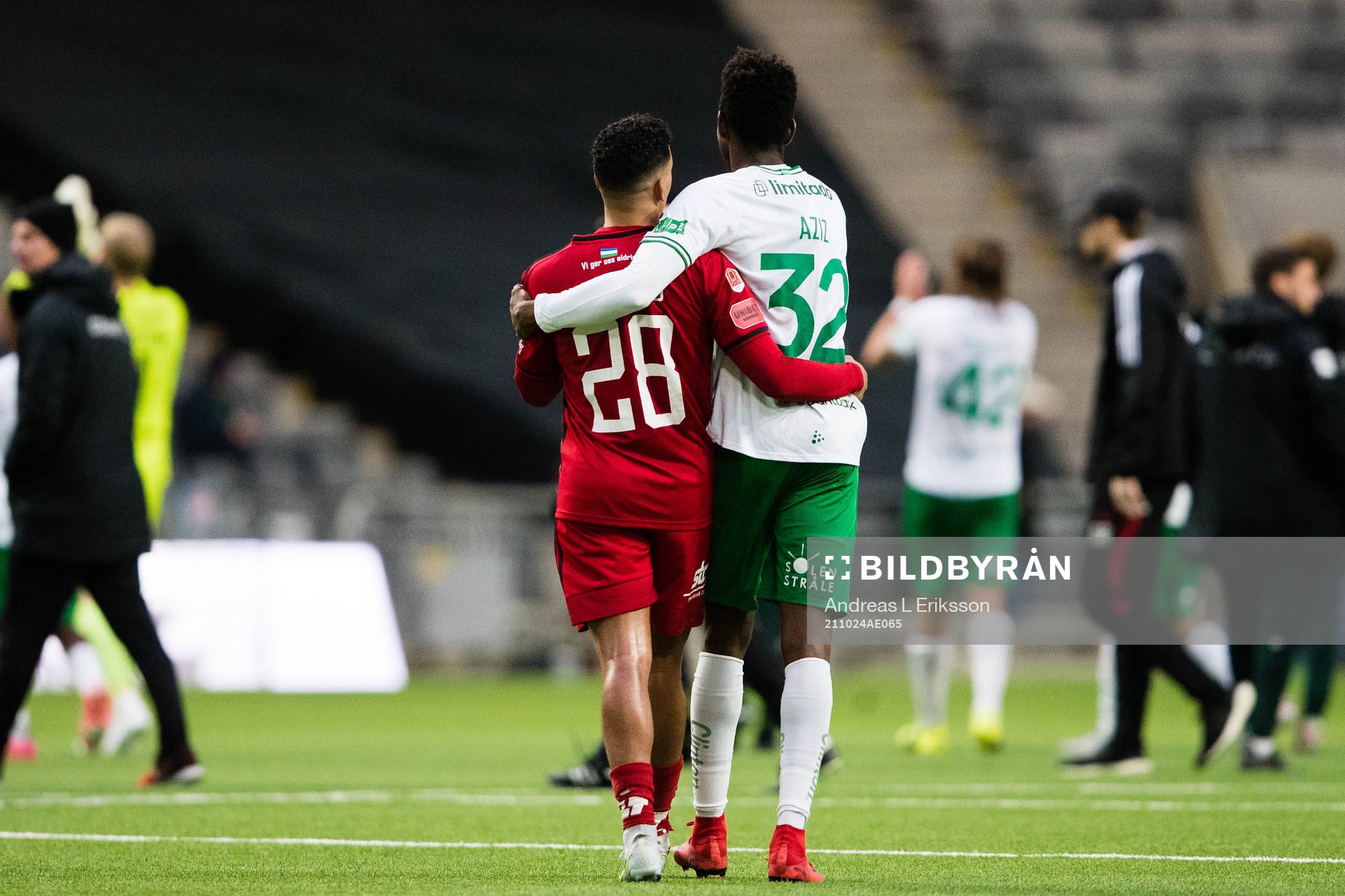 Östersunds Marco Weymans och Hammarbys Aziz Mohammed
