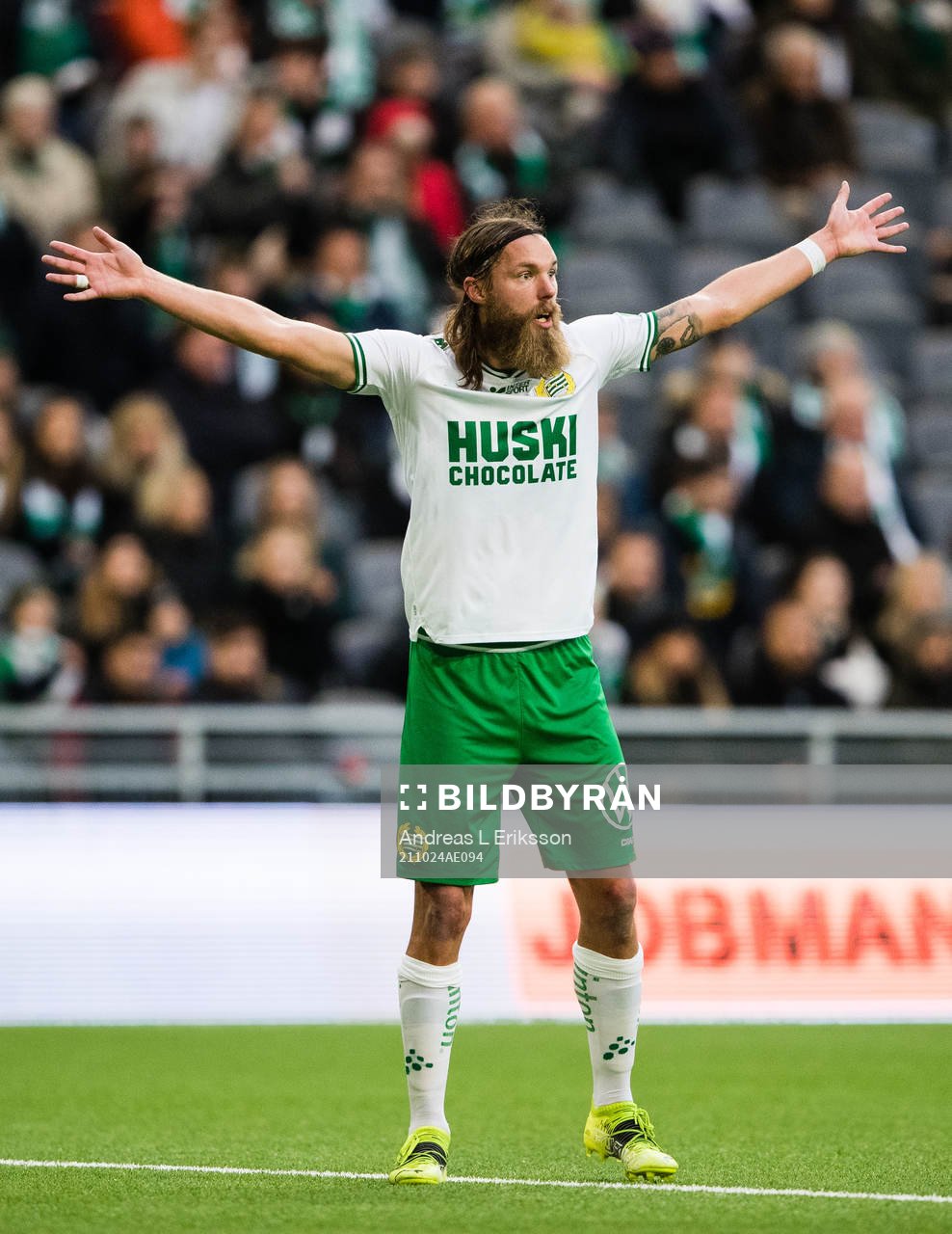 Hammarbys Bjørn Paulsen reagerar