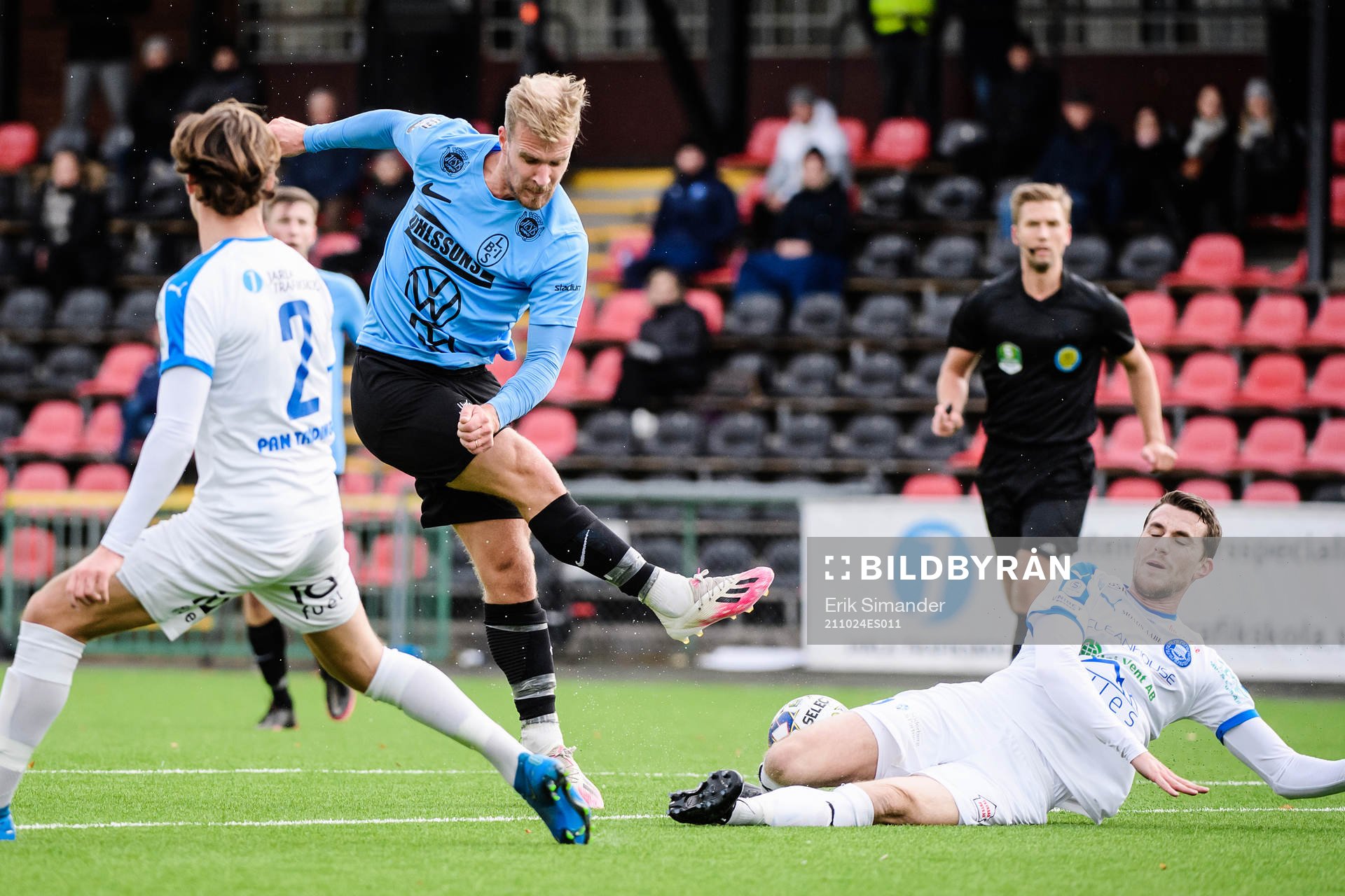 Landskronas Linus Olsson avslutar mot mål
