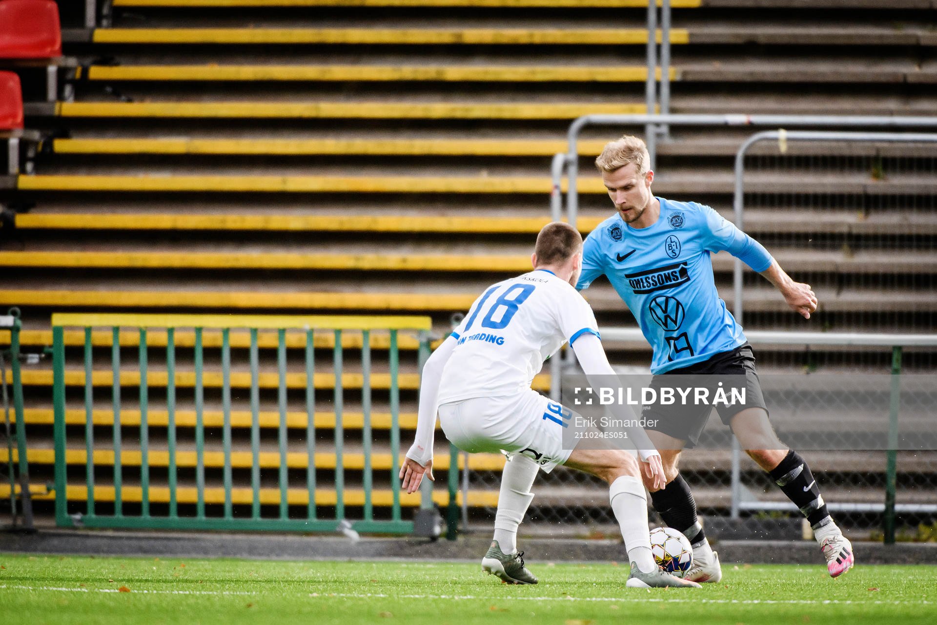 Landskronas Linus Olsson och Akropolis Alexander Abrahamsson