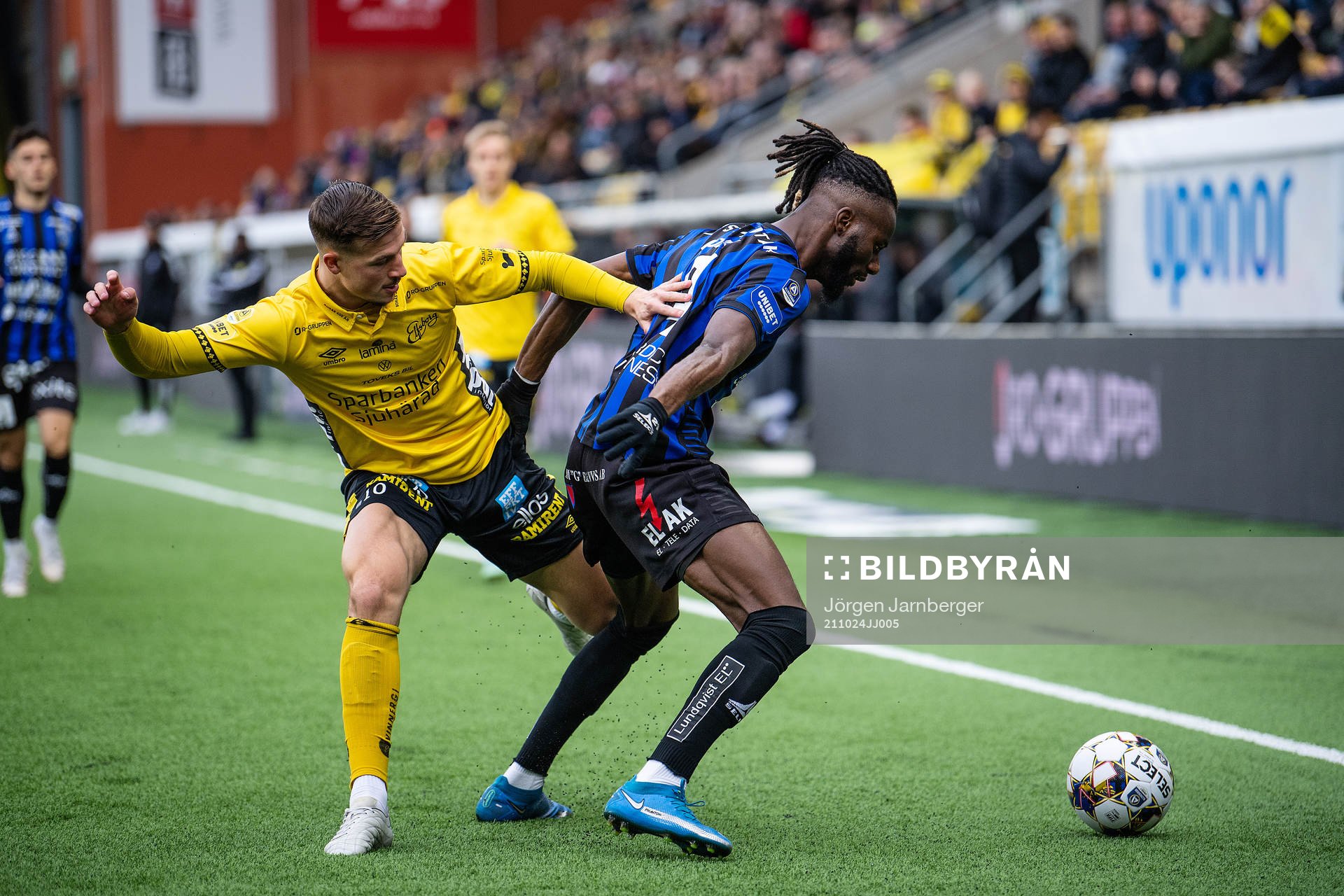 Elfsborgs Simon Olsson och Sirius Joseph Colley