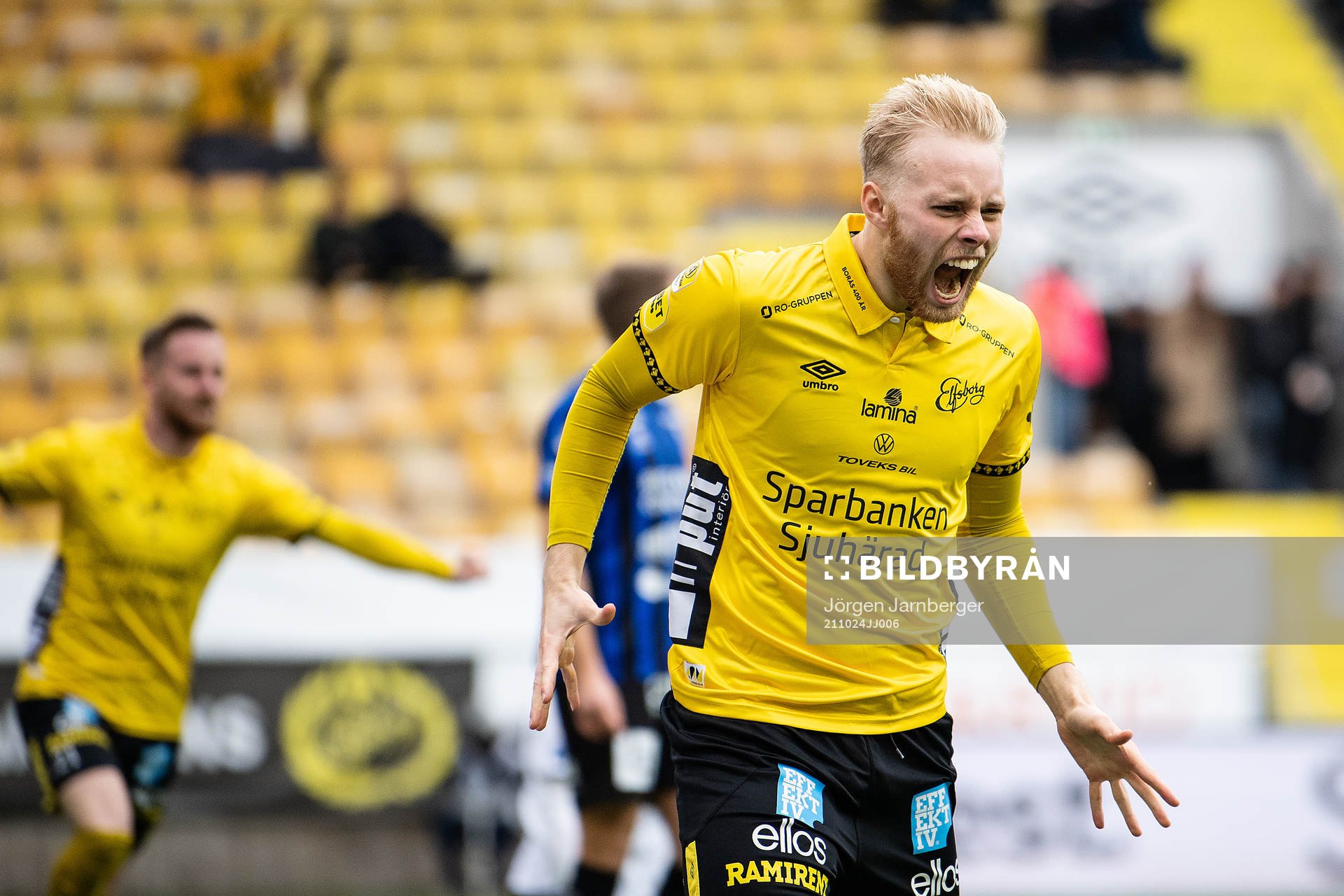 Elfsborgs Sveinn Gudjohnsen jublar