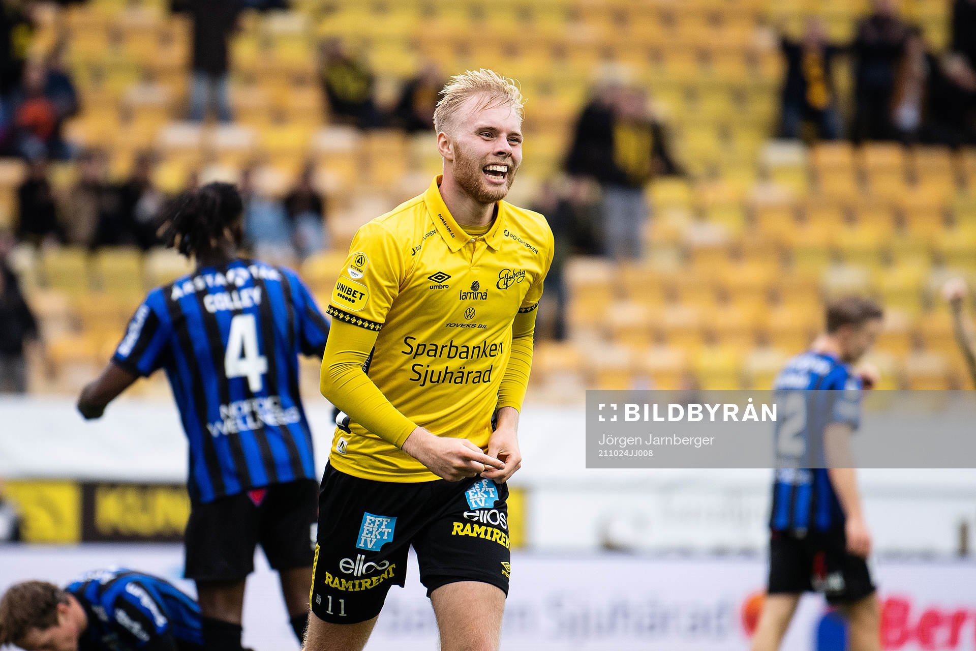 Elfsborgs Sveinn Gudjohnsen jublar