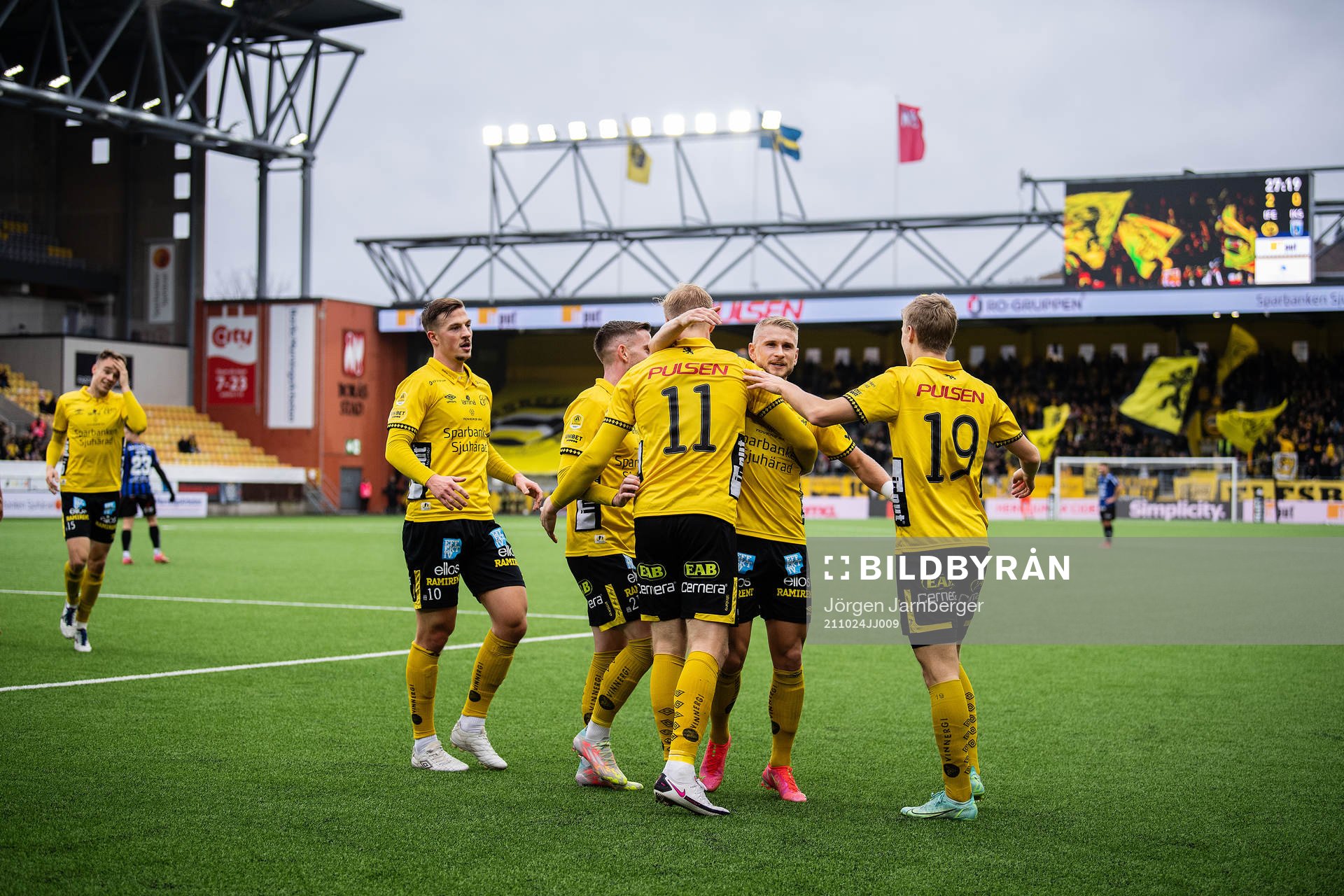 Elfsborgs Sveinn Gudjohnsen jublar