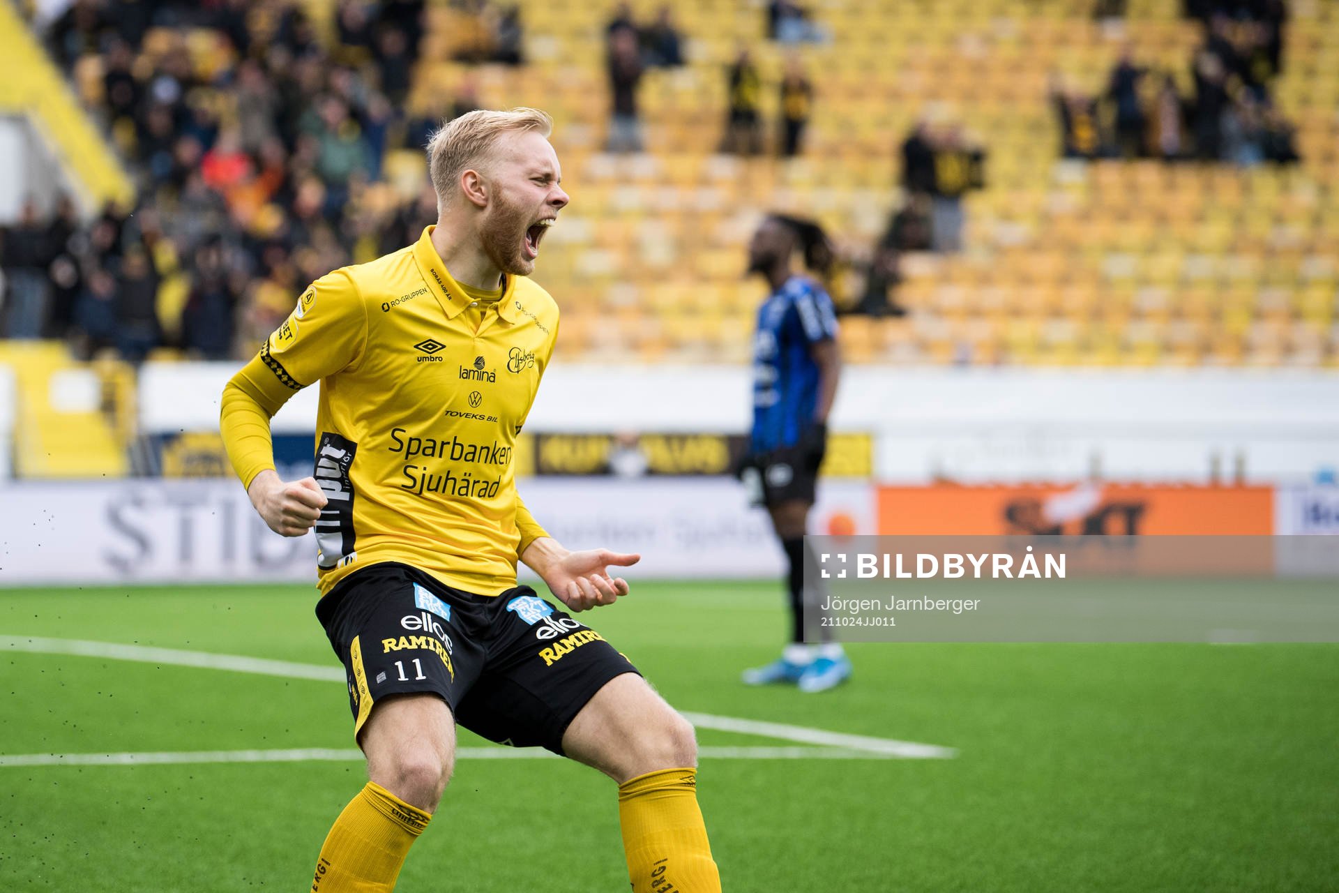 Elfsborgs Sveinn Gudjohnsen jublar