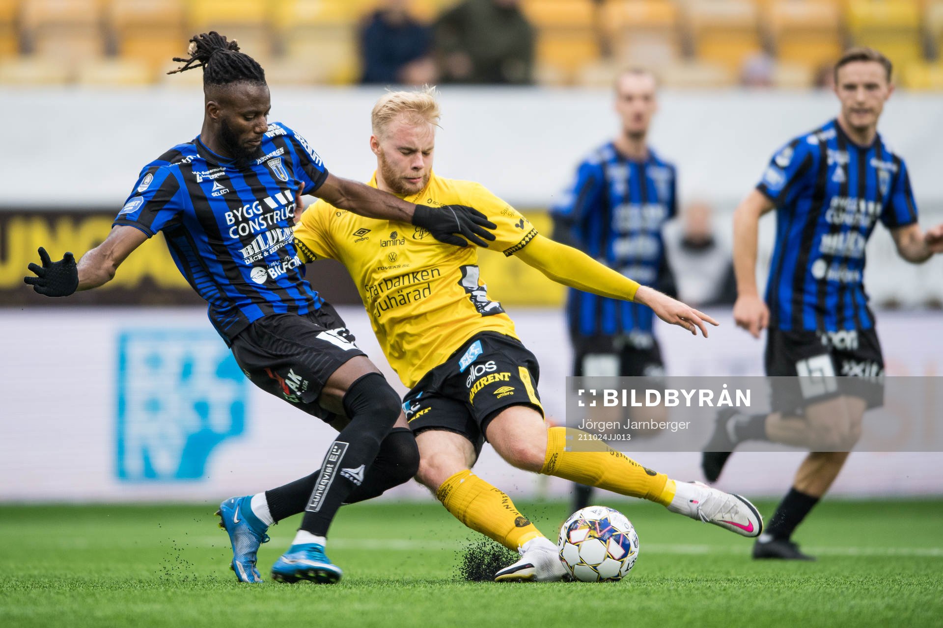 Sirius Joseph Colley och Elfsborgs Sveinn Gudjohnsen