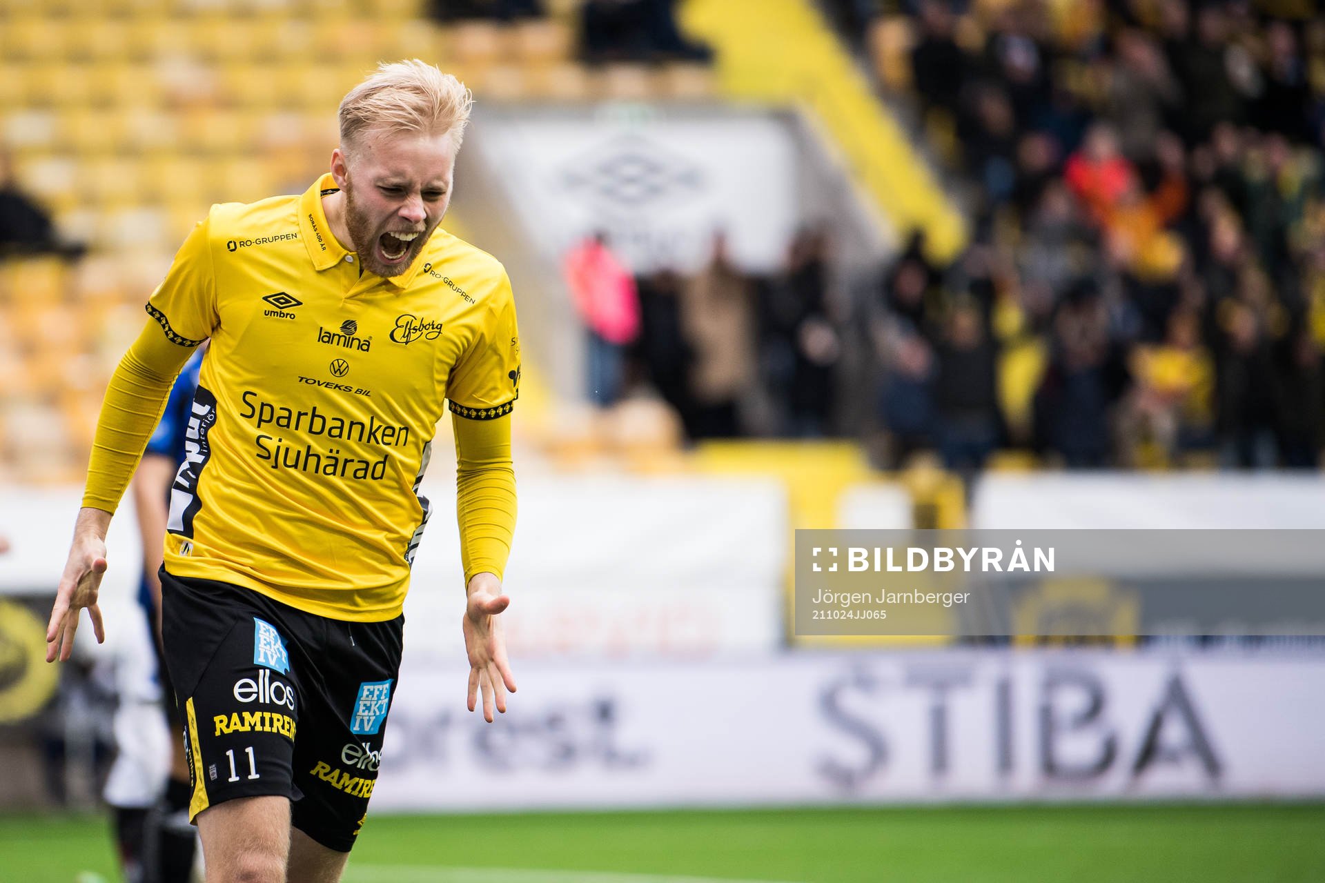 Elfsborgs Sveinn Gudjohnsen jublar