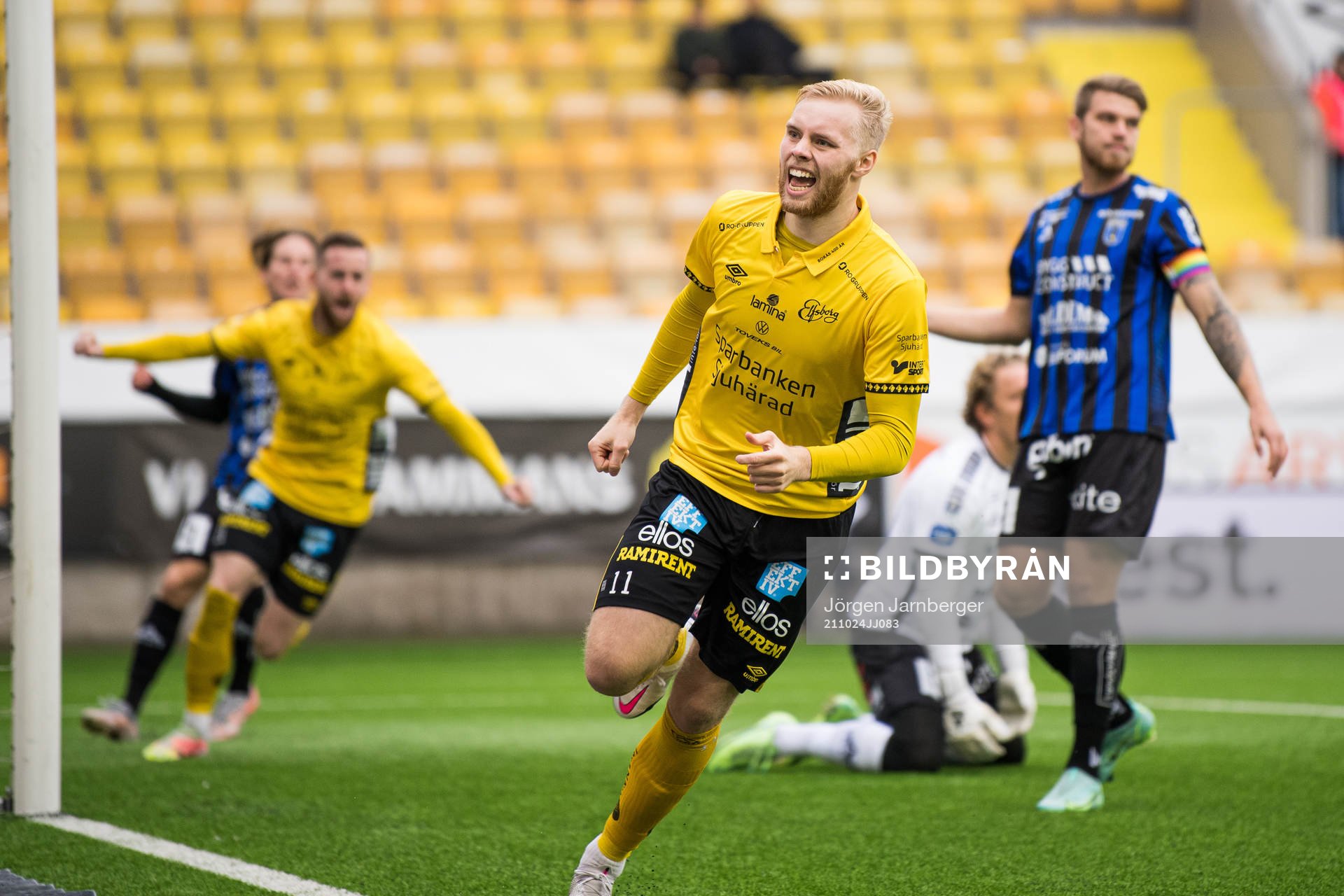 Elfsborgs Sveinn Gudjohnsen jublar