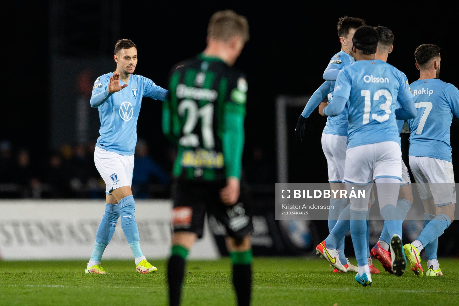 Malmö FFs Veljko Birmancevic jublar