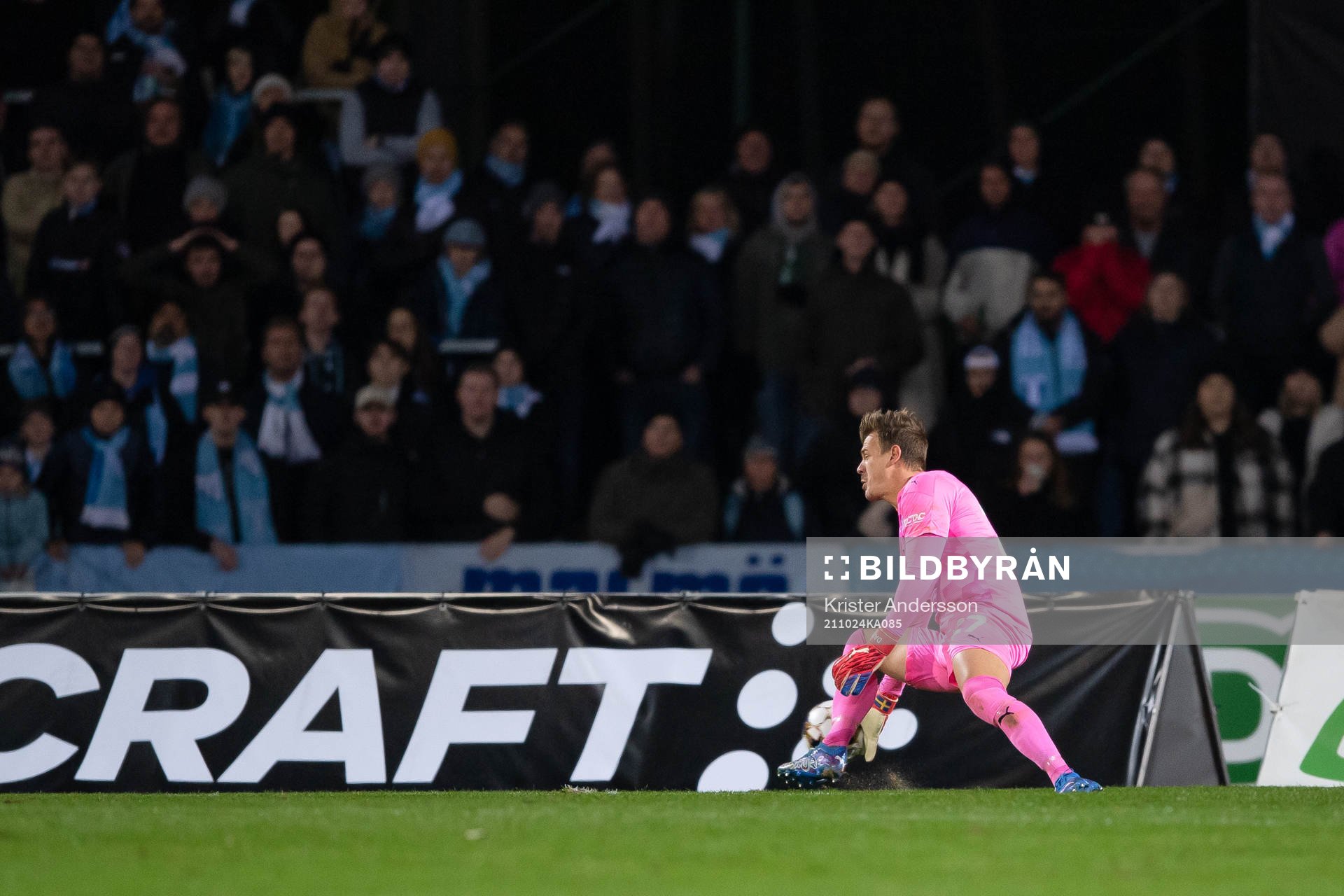 Malmö FFs målvakt Johan Dahlin