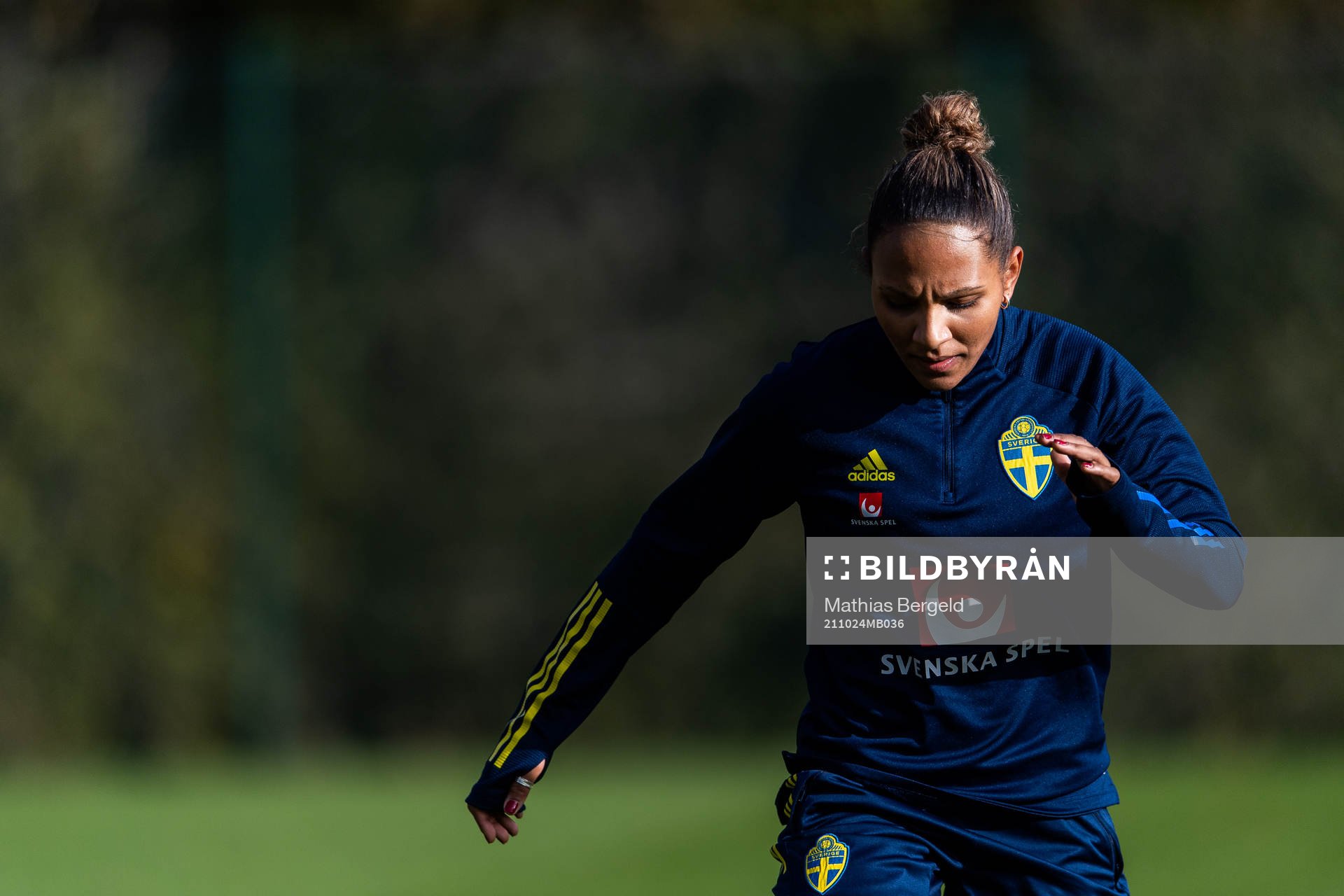 Madelen Janogy of the Swedish women’s national football