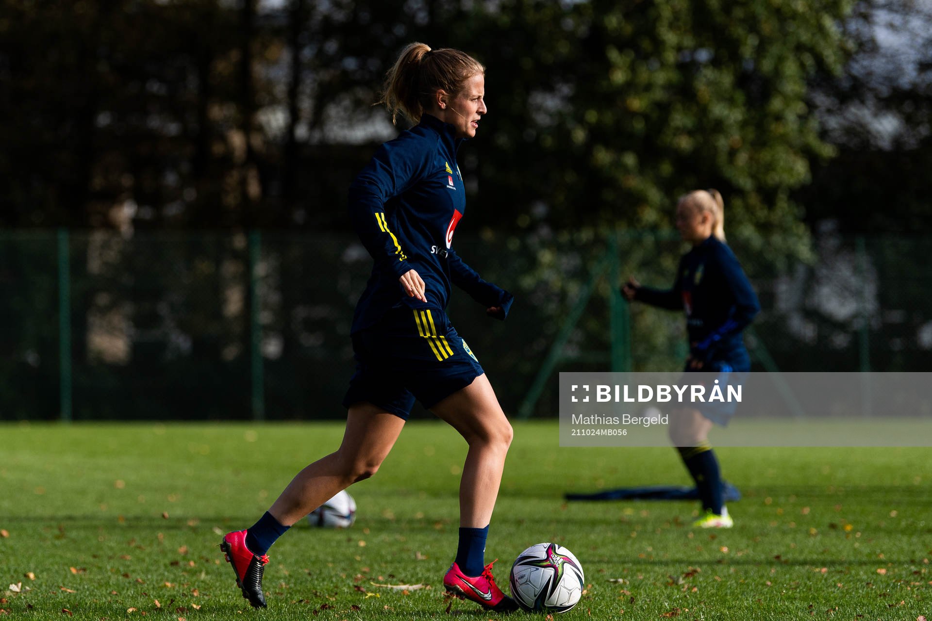 Anna Anvegård of the Swedish women’s national football