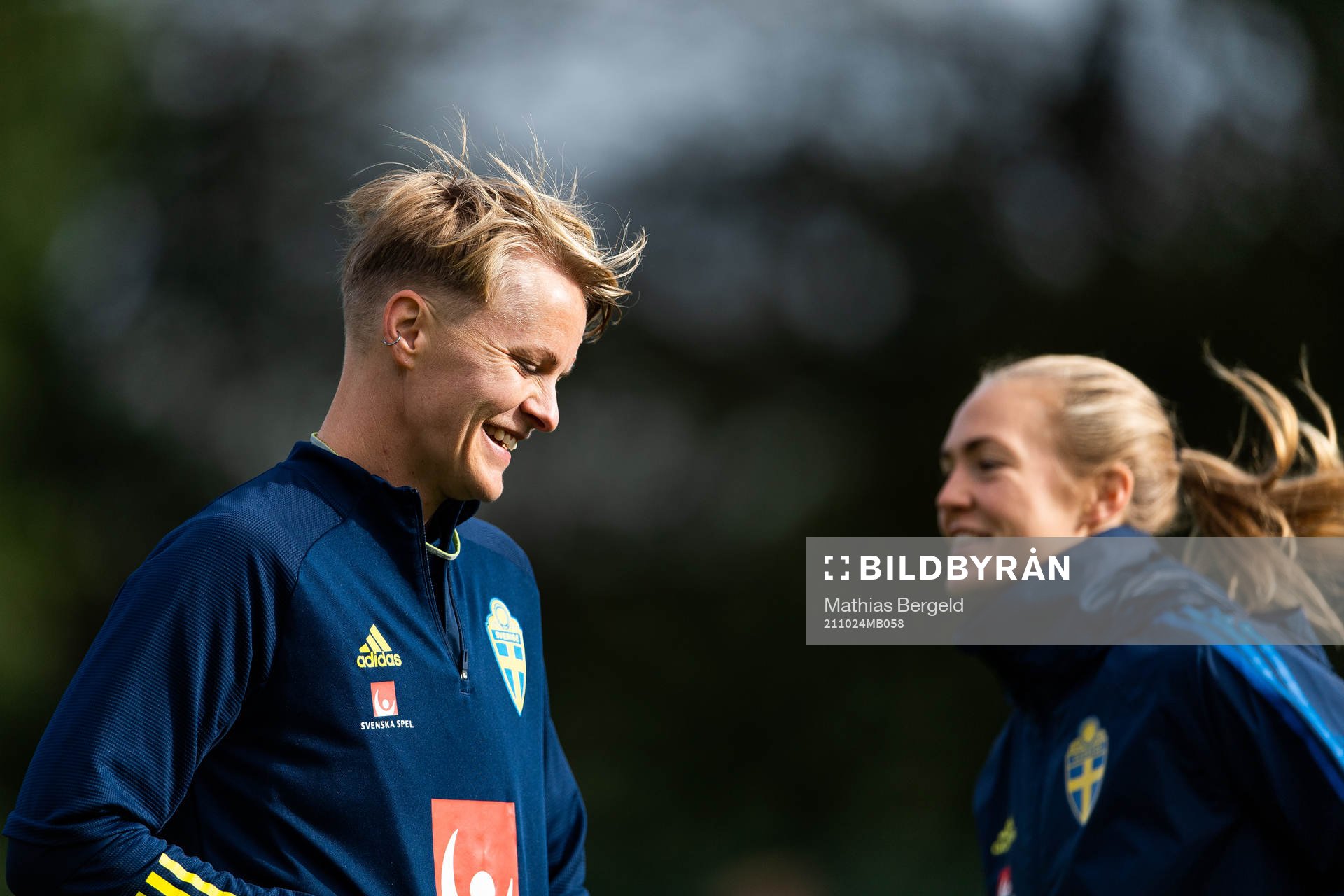 Nilla Fischer and Magdalena Eriksson of the Swedish