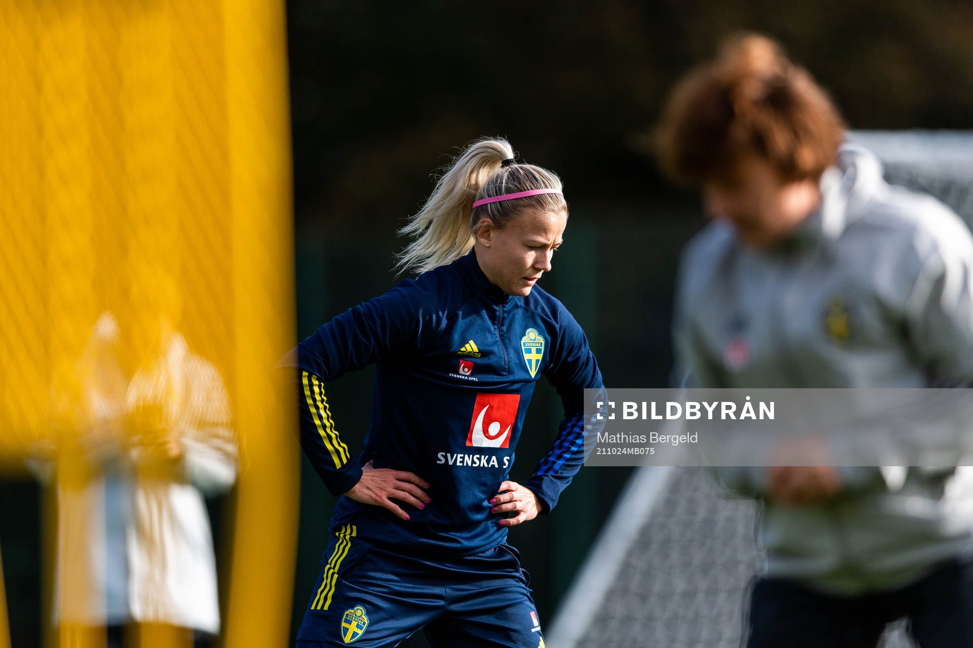 Hanna Glas of the Swedish women’s national football team