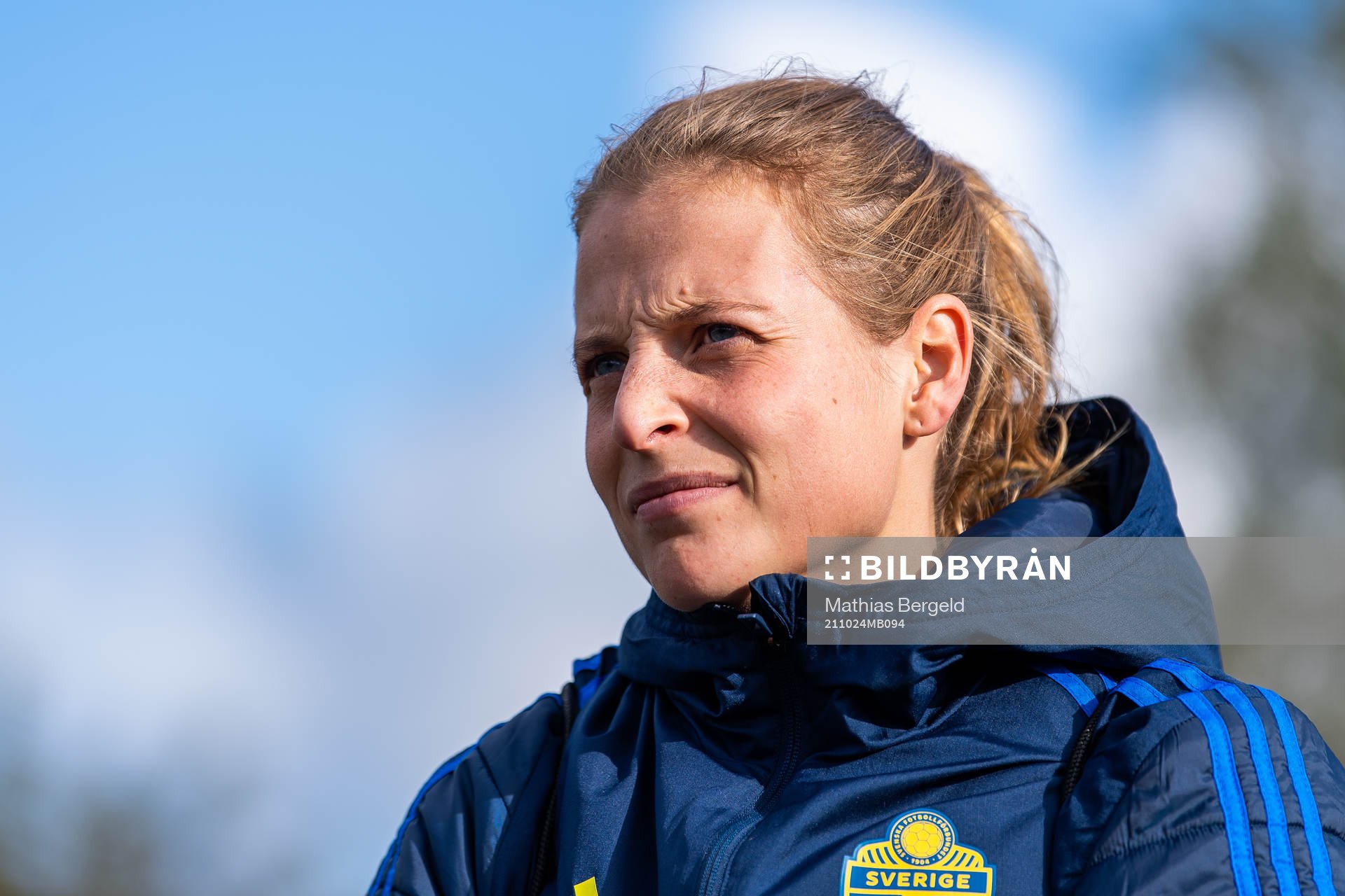 Anna Anvegård of the Swedish women’s national football