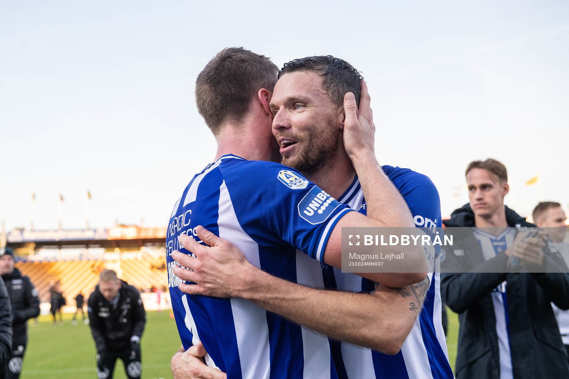 IFK Göteborgs Calle Johansson och Marcus Berg jublar