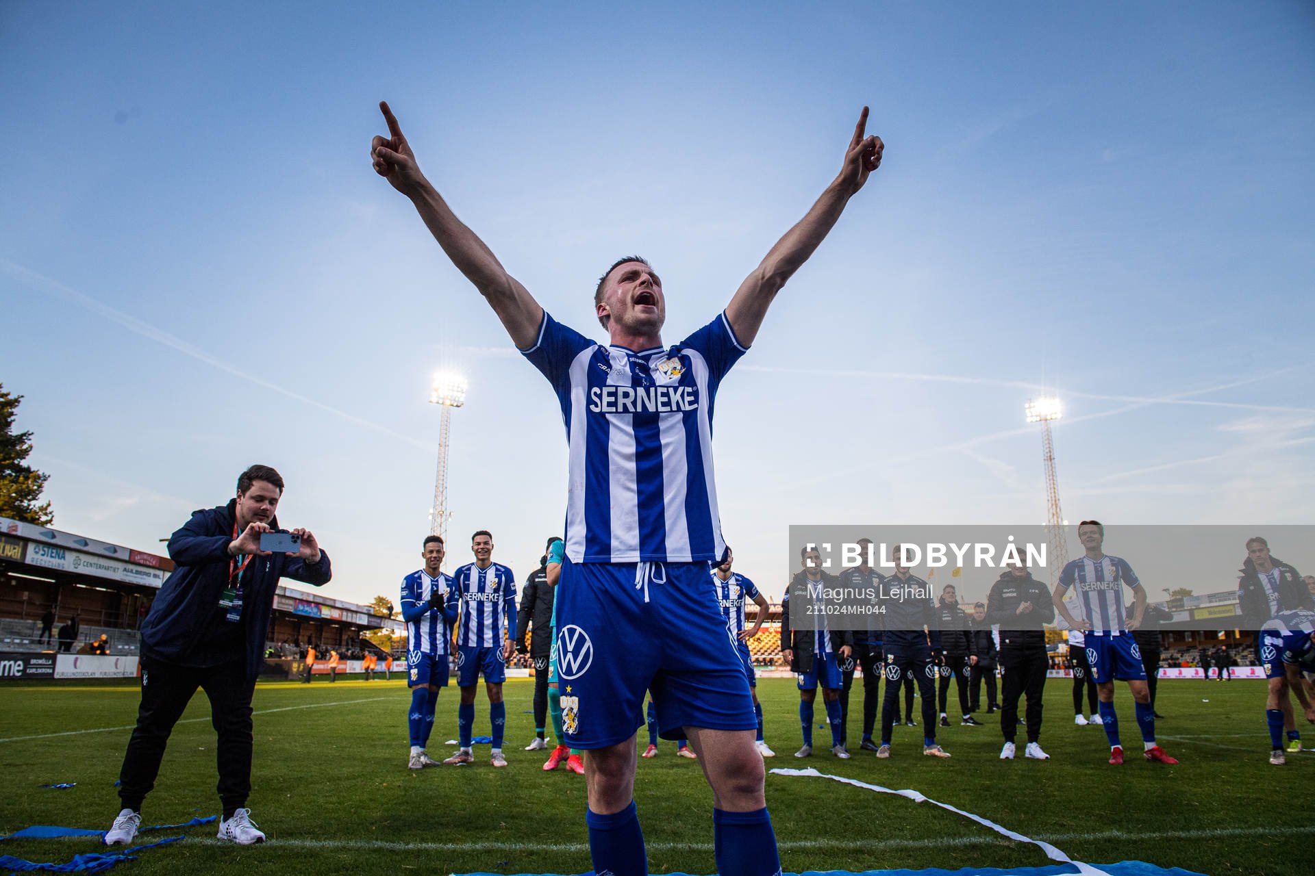IFK Göteborgs Calle Johansson jublar