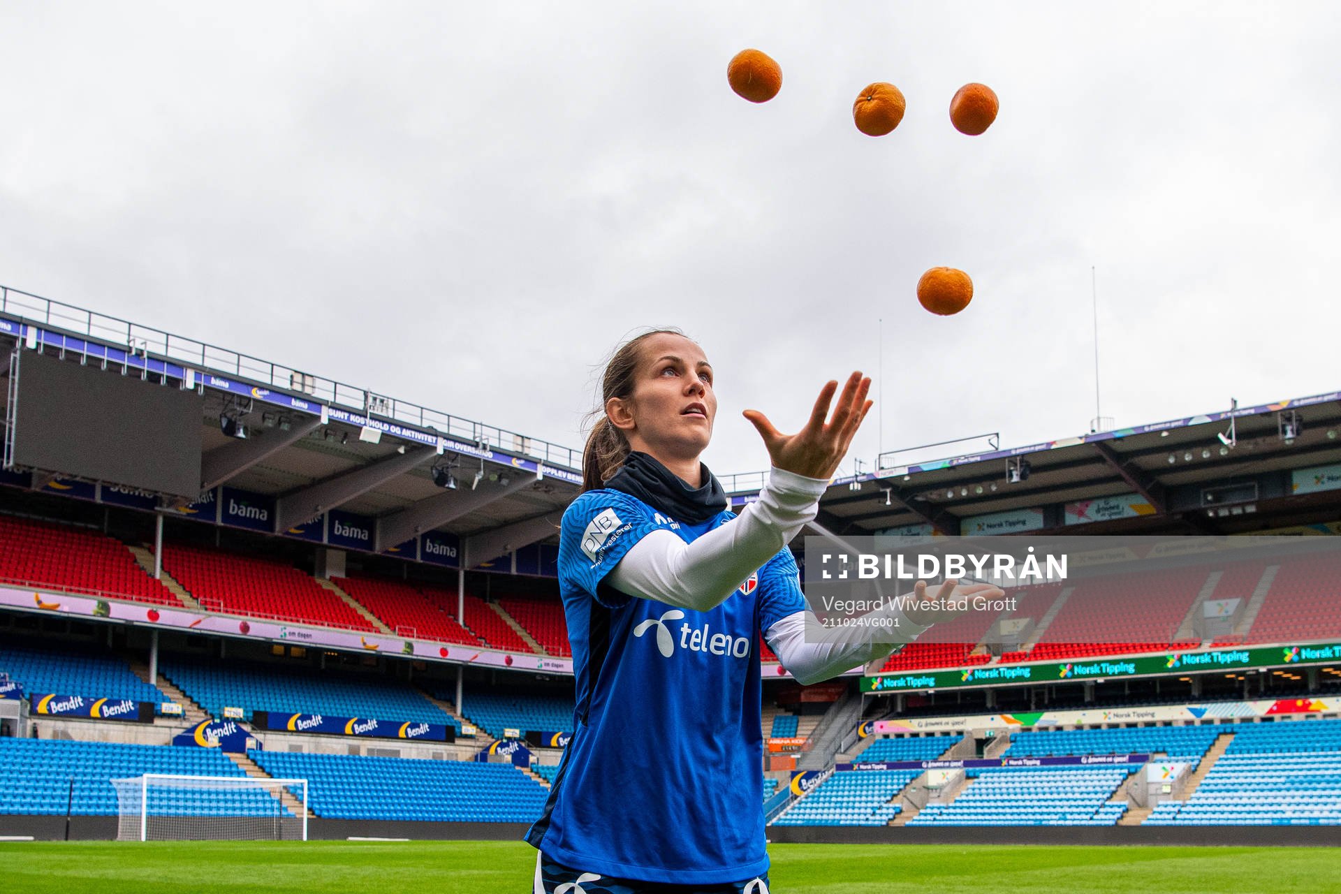 Tuva Hansen of the Norwegian women's national football team