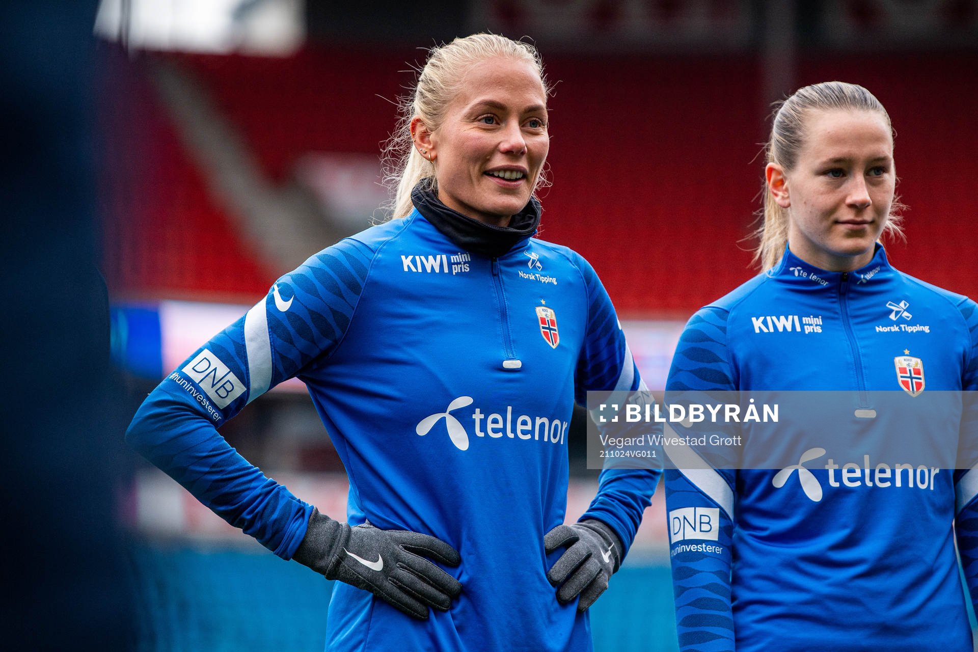 Guro Bergsvand and Elisabeth Terland of the Norwegian