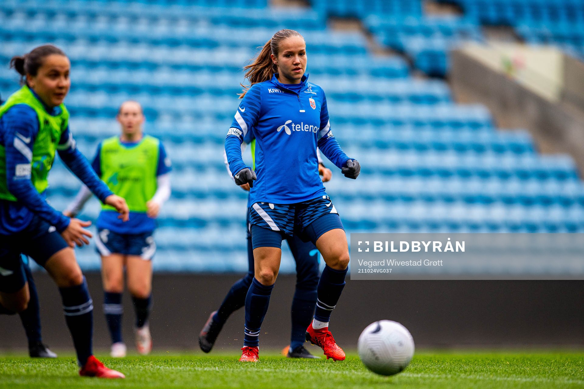 Guro Reiten of the Norwegian women's national football team