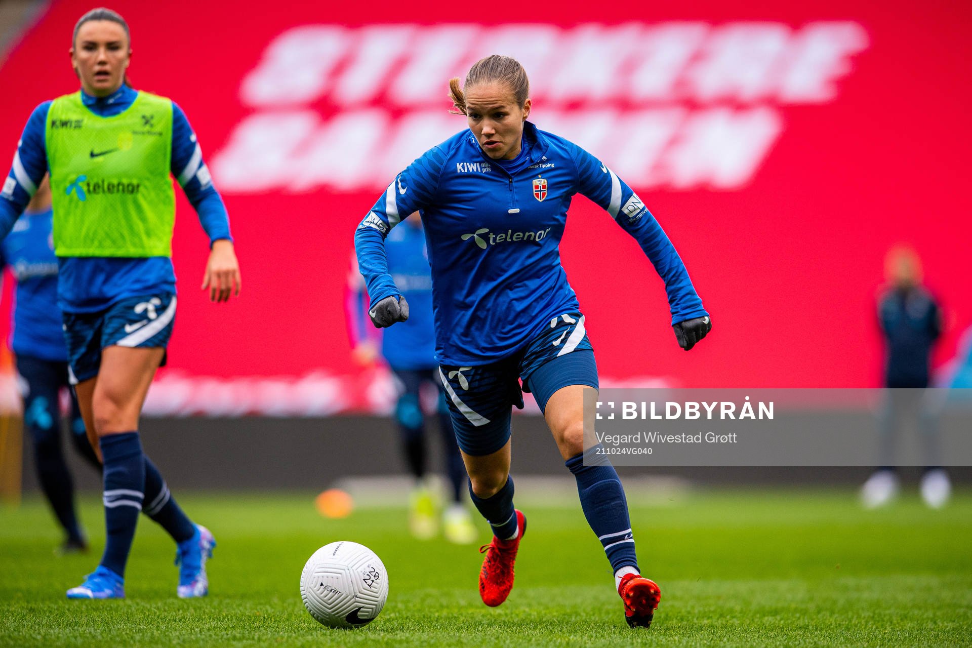 Guro Reiten of the Norwegian women's national football team