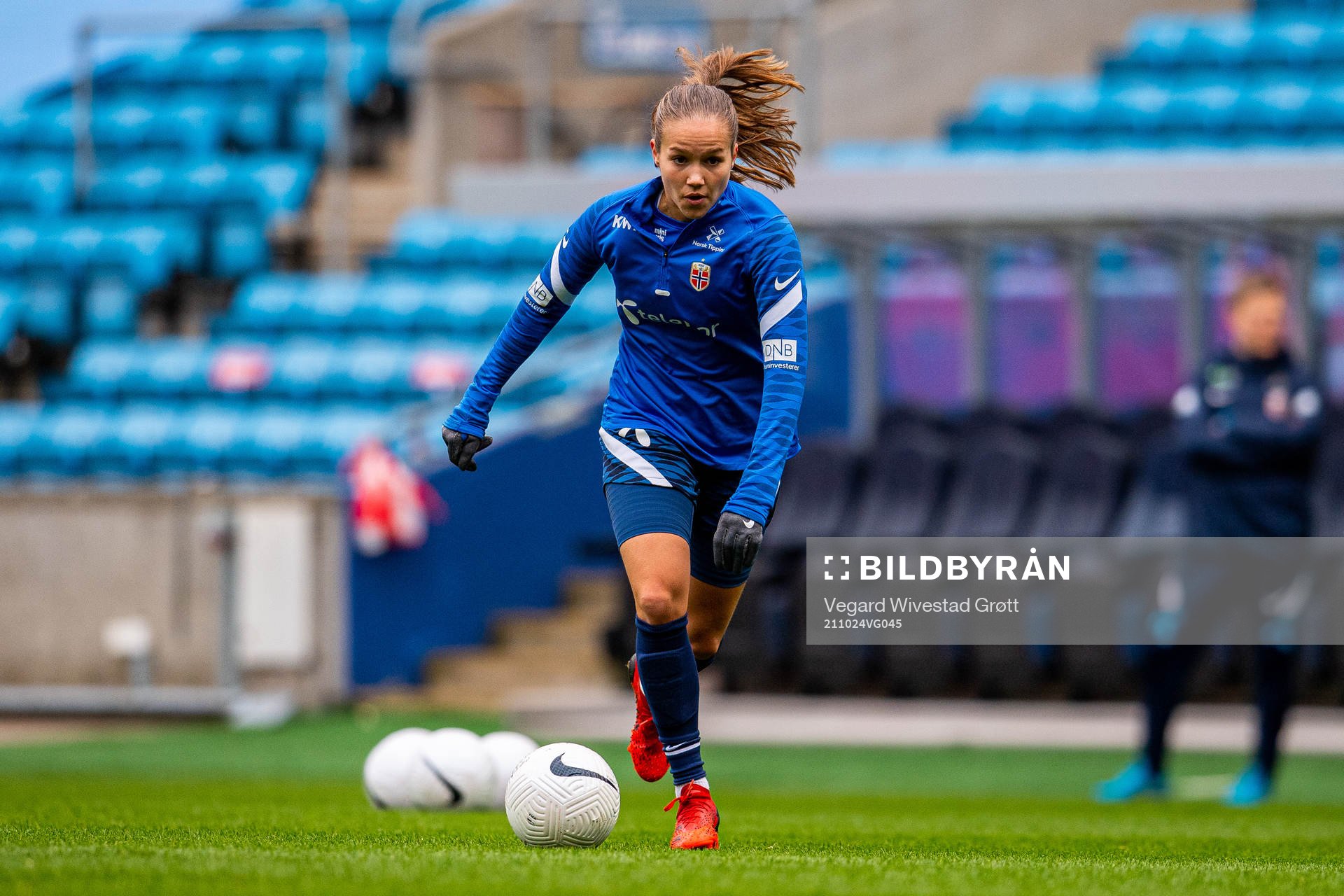 Guro Reiten of the Norwegian women's national football team