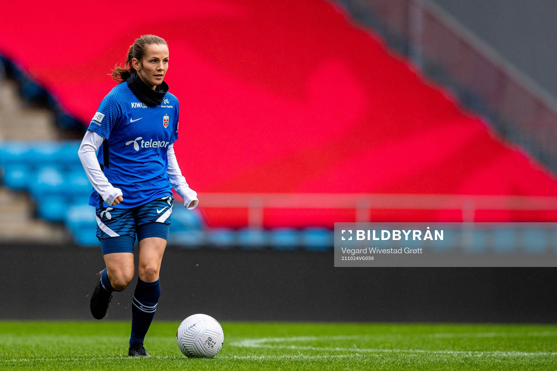 Tuva Hansen of the Norwegian women's national football team
