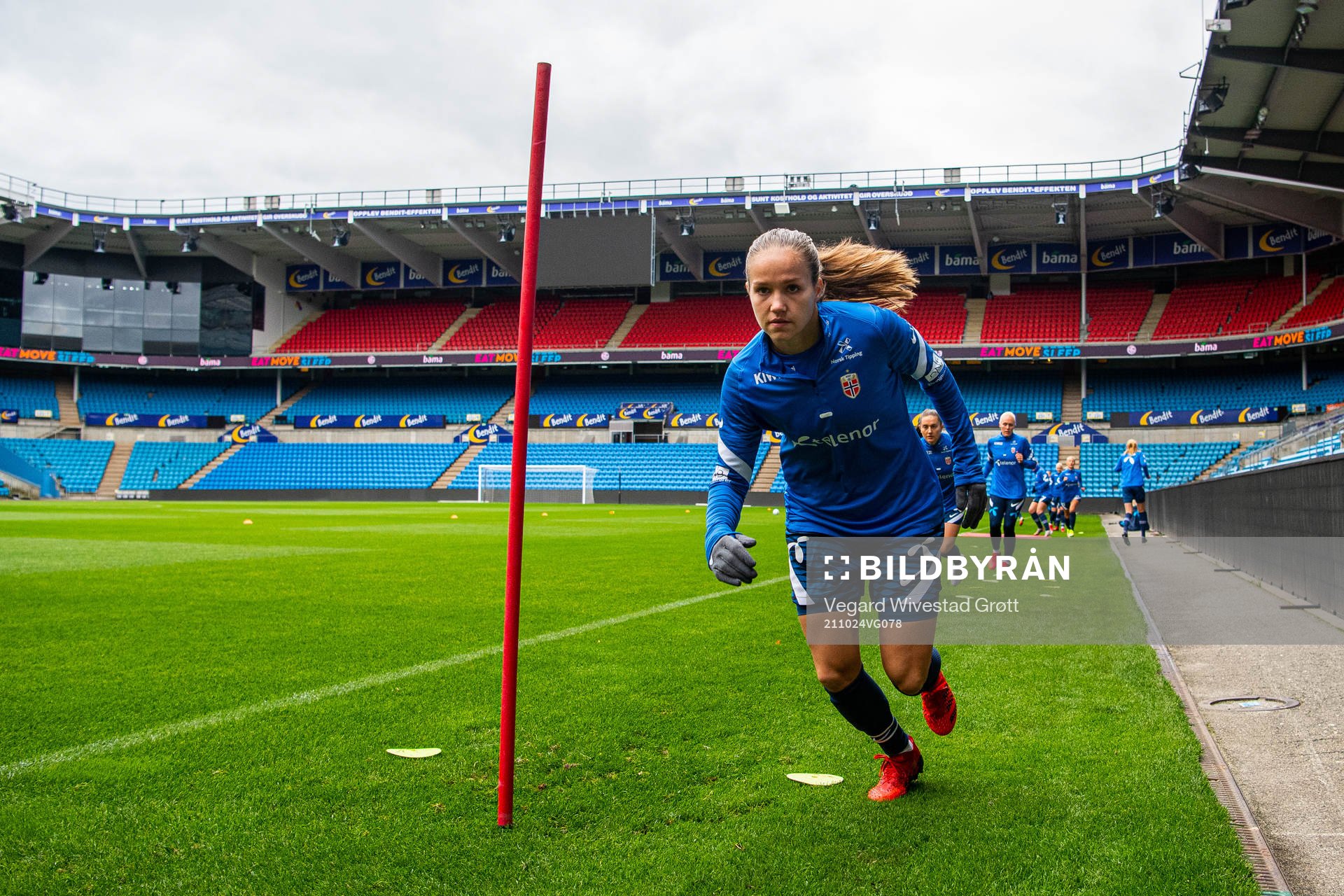 Guro Reiten of the Norwegian women's national football team