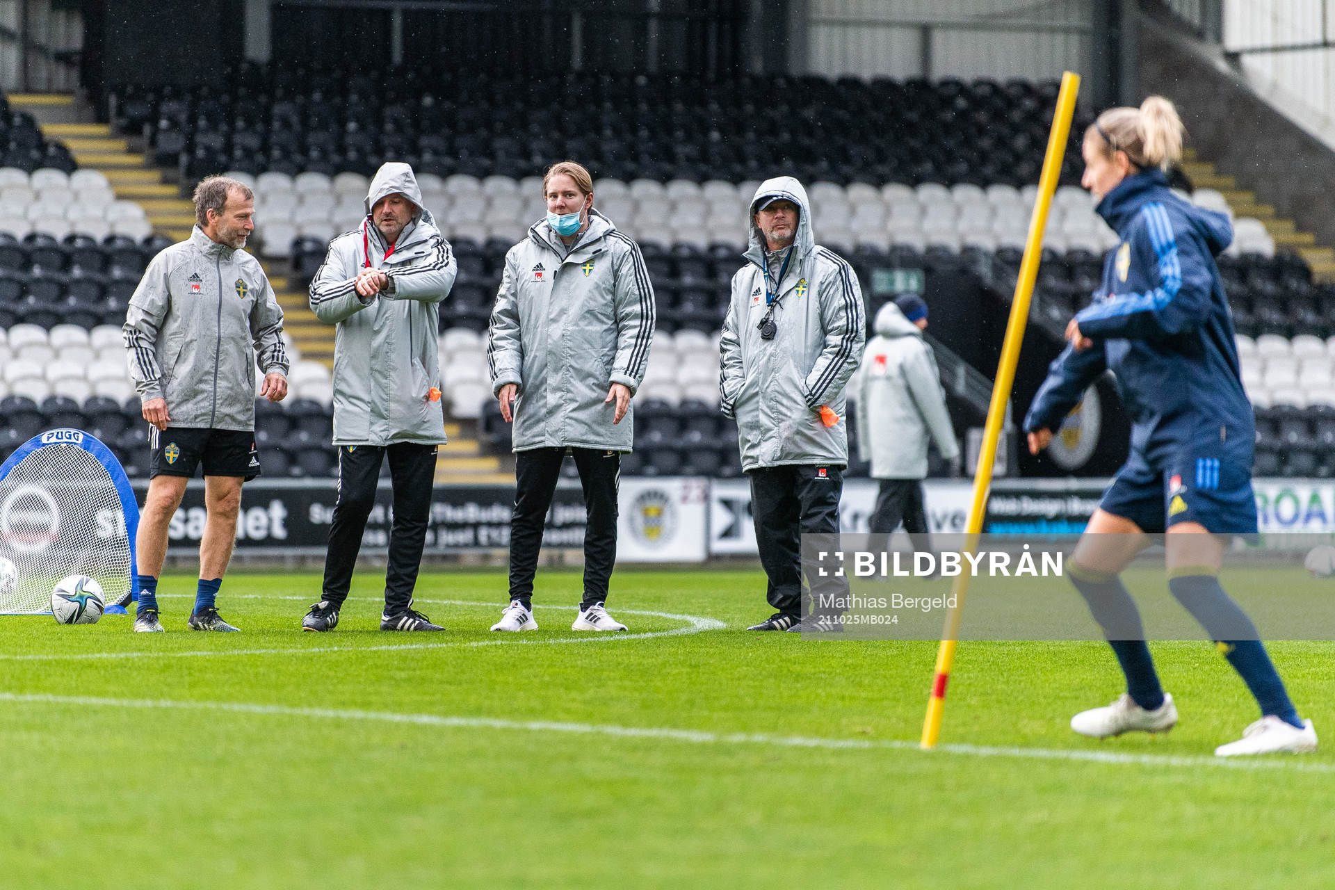 Pontus Ekblom, physio, Magnus Wikman, assistant coach,