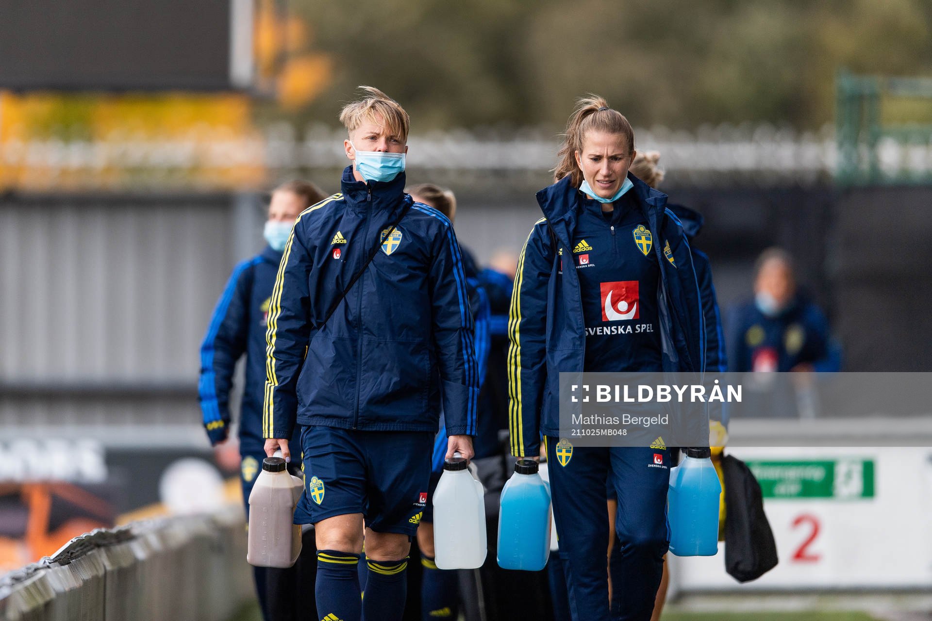 Nilla Fischer and Emma Berglund of the Swedish women's