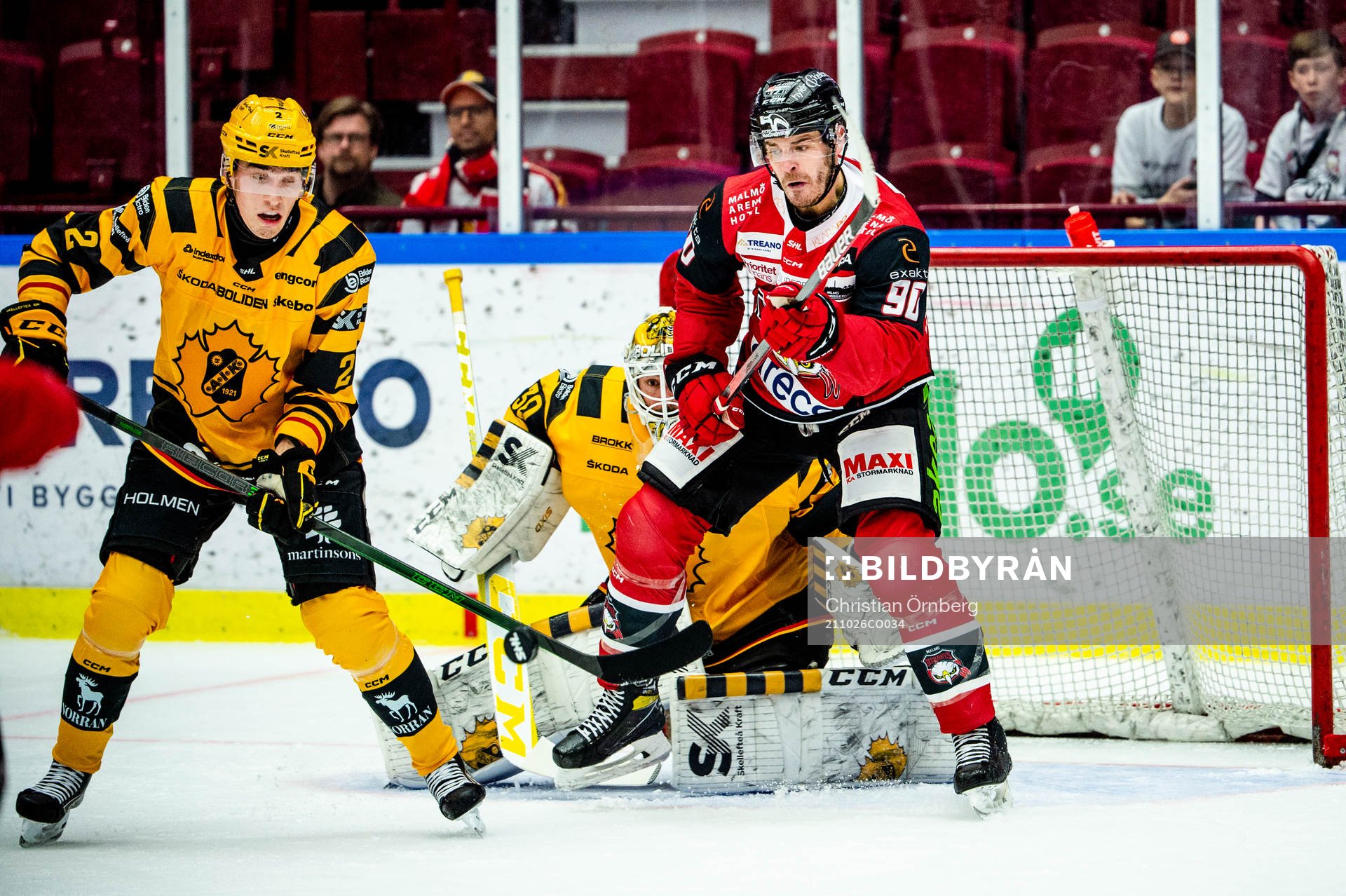 Malmö Redhawks Lance Bouma mot Skellefteås Adam Wilsby