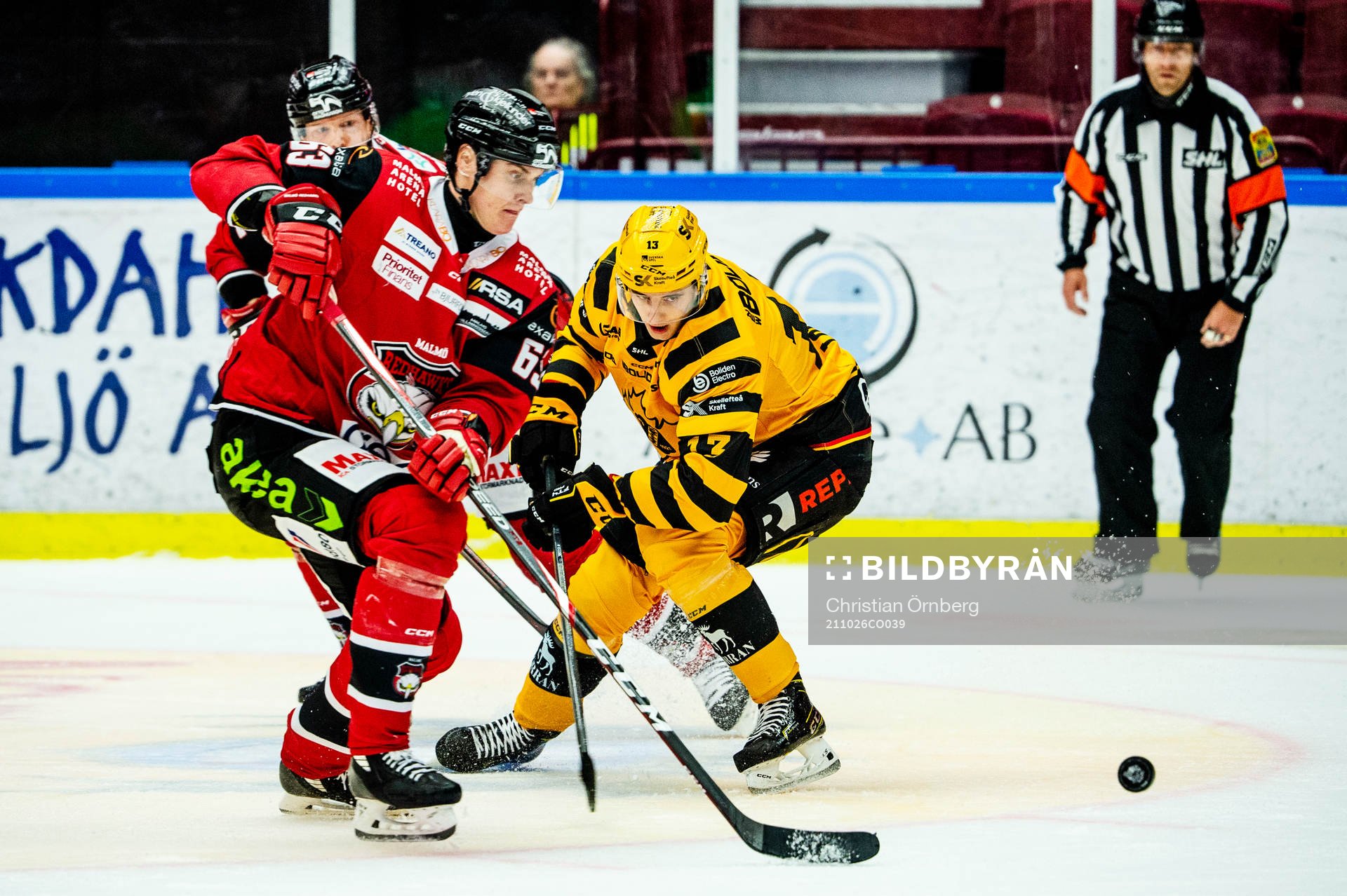 Malmö Redhawks Fredrik Händemark mot Skellefteås Stefan