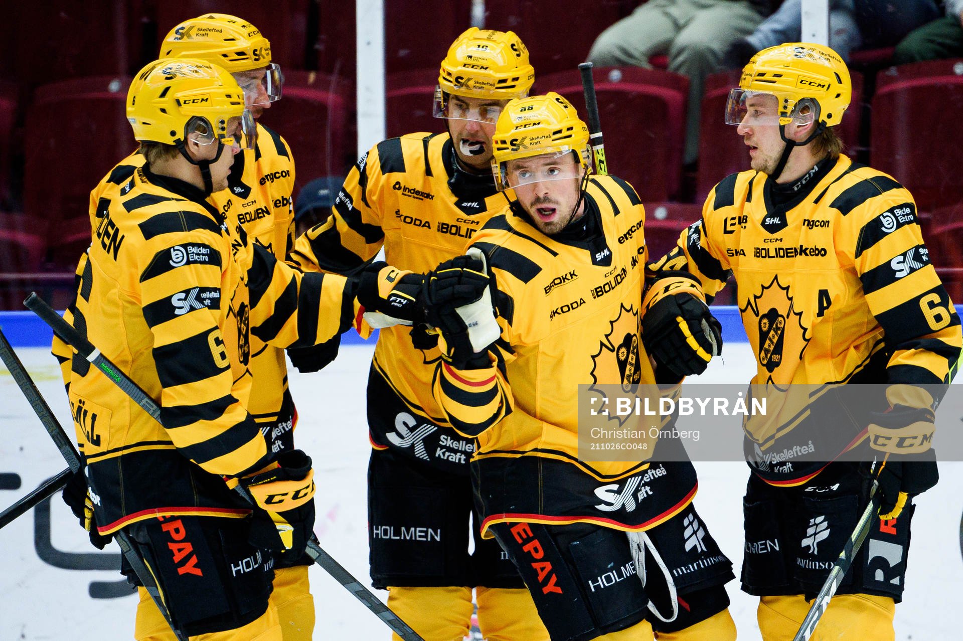 Skellefteås Jayce Hawryluk jublar