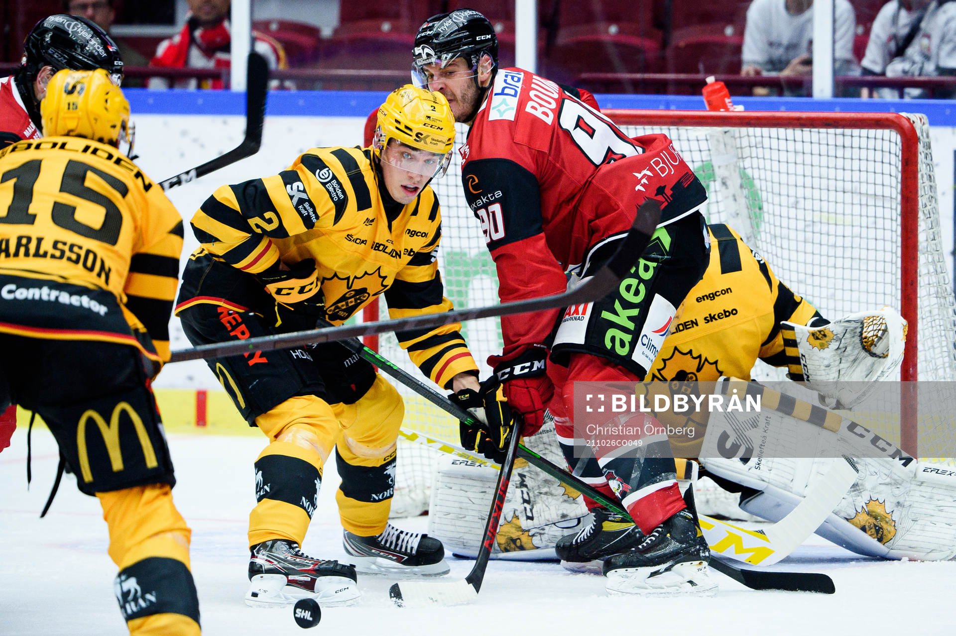 Skellefteås Adam Wilsby och Malmö Redhawks Lance Bouma