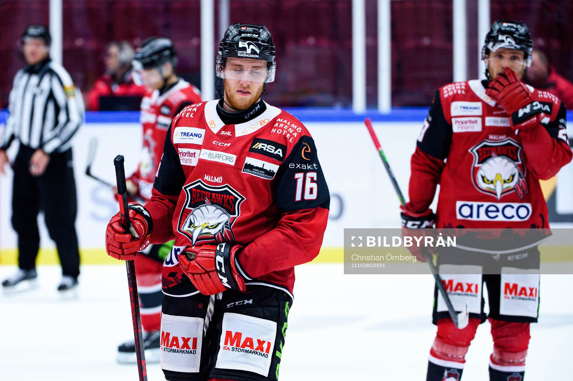 Malmö Redhawks Matias Lassen deppar