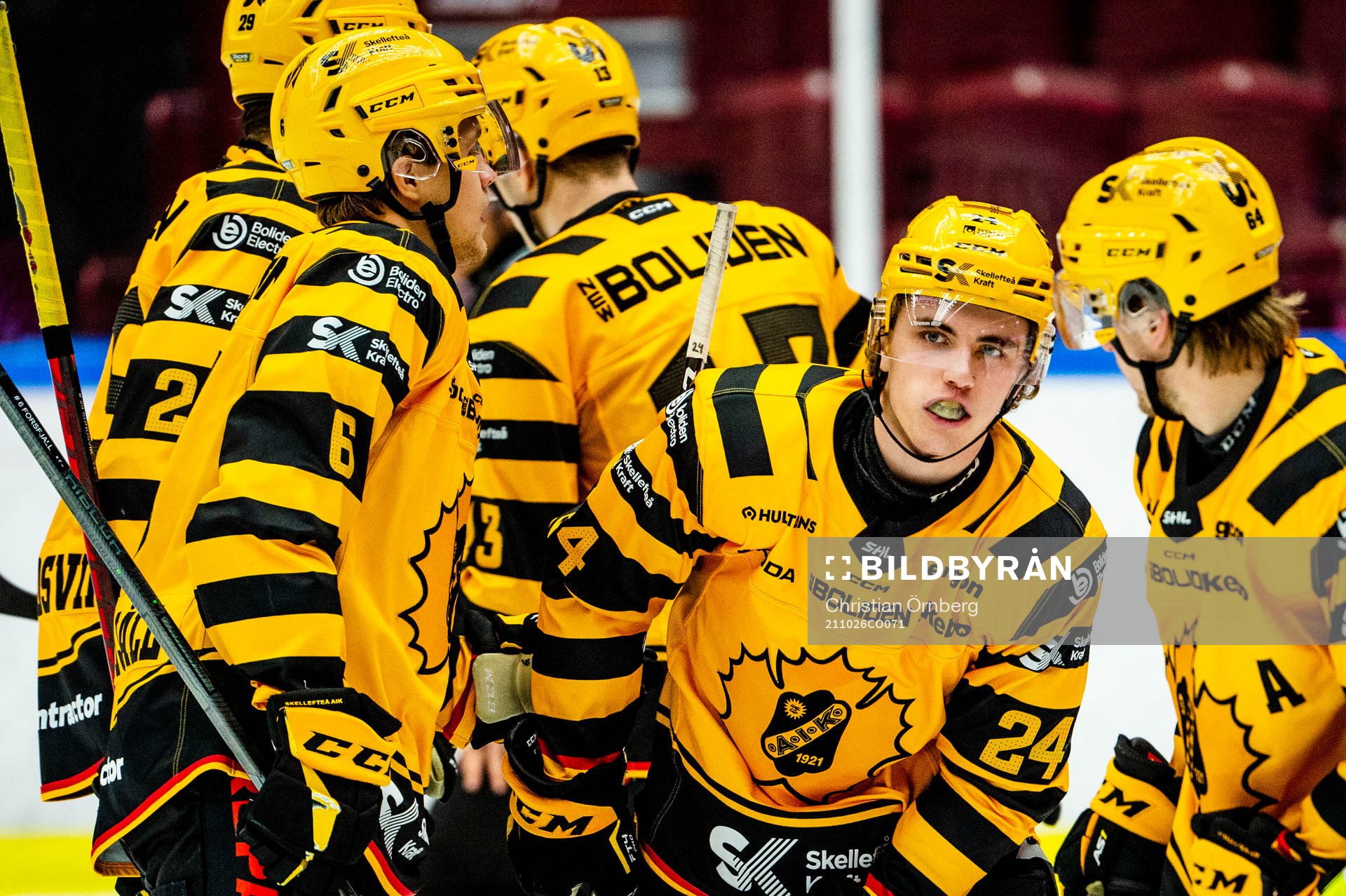 Skellefteås Elias Stenman jublar