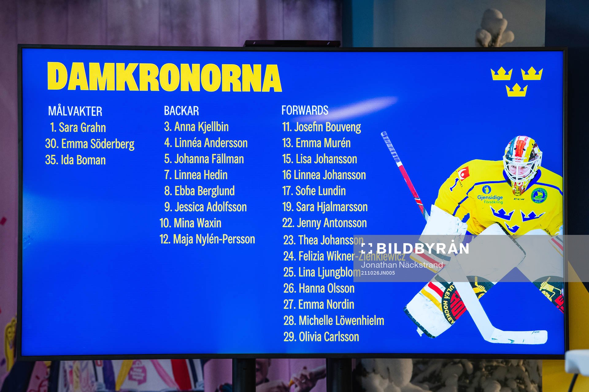 Damkronornas förbundskapten Ulf Lundberg presenterar