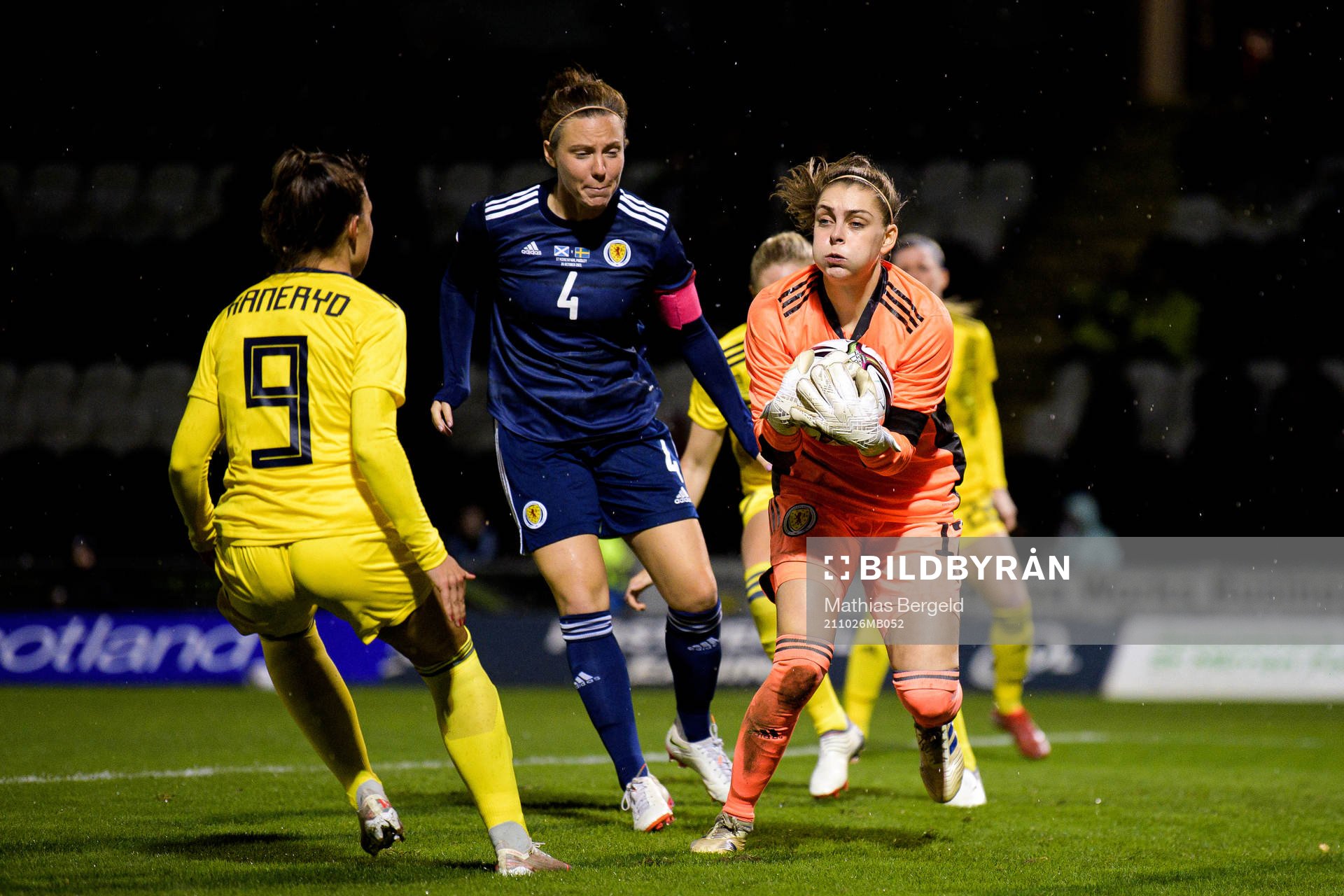 Johanna Rytting Kaneryd of Sweden against Rachel Corsie and