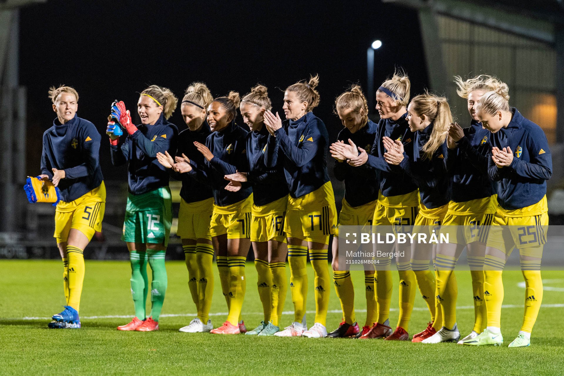Nilla Fischer, goalkeeper Jennifer Falk, Emma Kullberg,