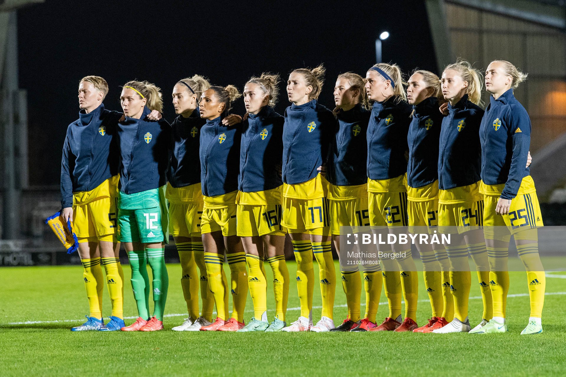 Nilla Fischer, goalkeeper Jennifer Falk, Emma Kullberg,