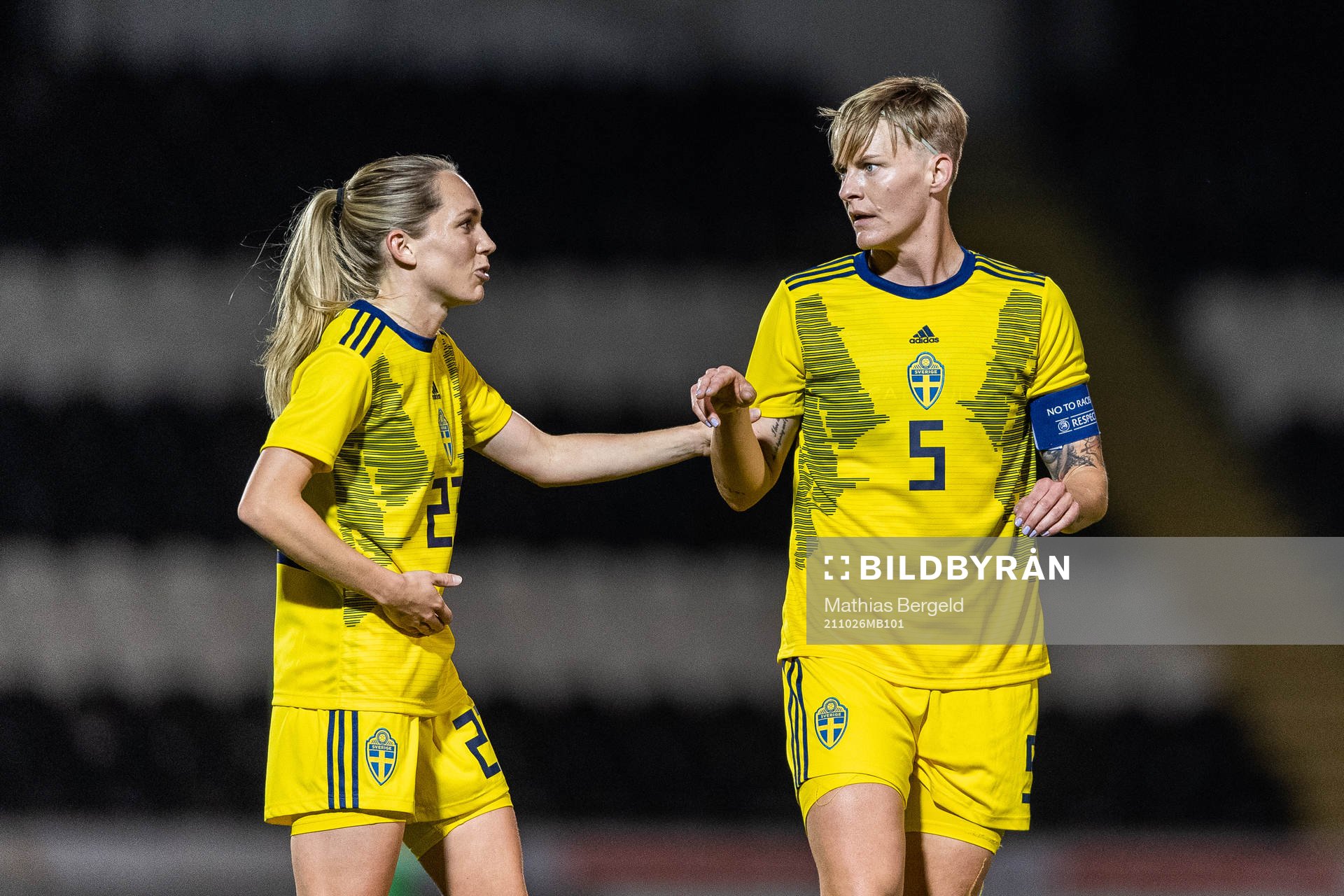 Elin Rubensson and Nilla Fischer of Sweden