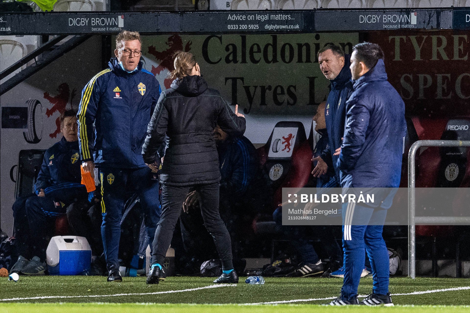 Leif Troedsson, goalkeeper coach and Peter Gerhardsson,