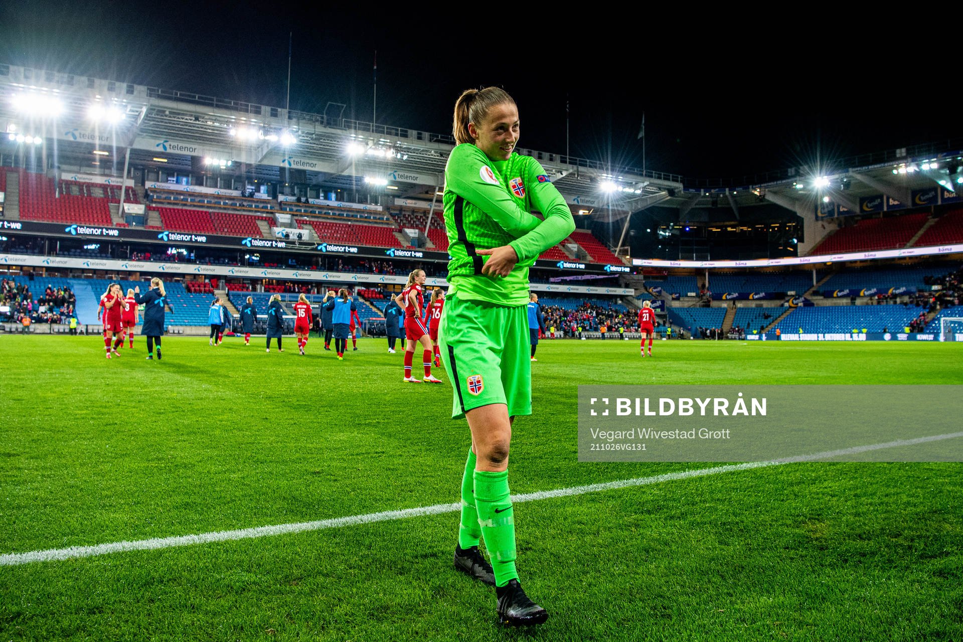 Goalkeeper Cecilie Fiskerstrand of Norway