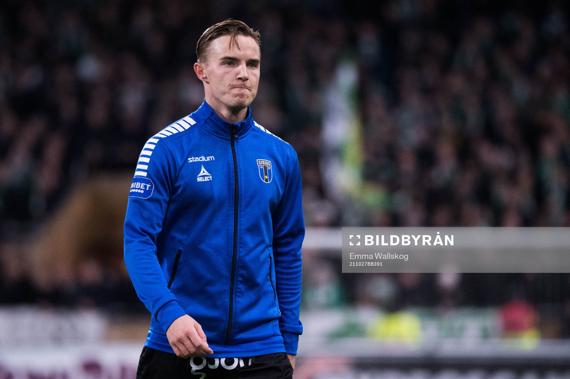 Jacob Ortmark innan fotbollsmatchen i Allsvenskan mellan