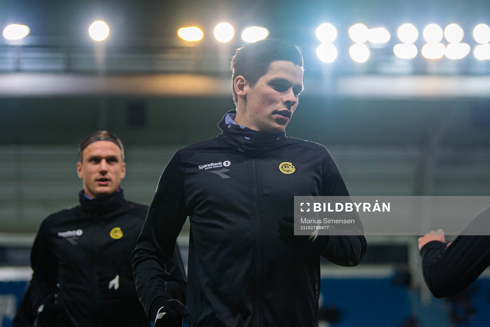 Sondre Brunstad Fet of Bodø/Glimt warms up