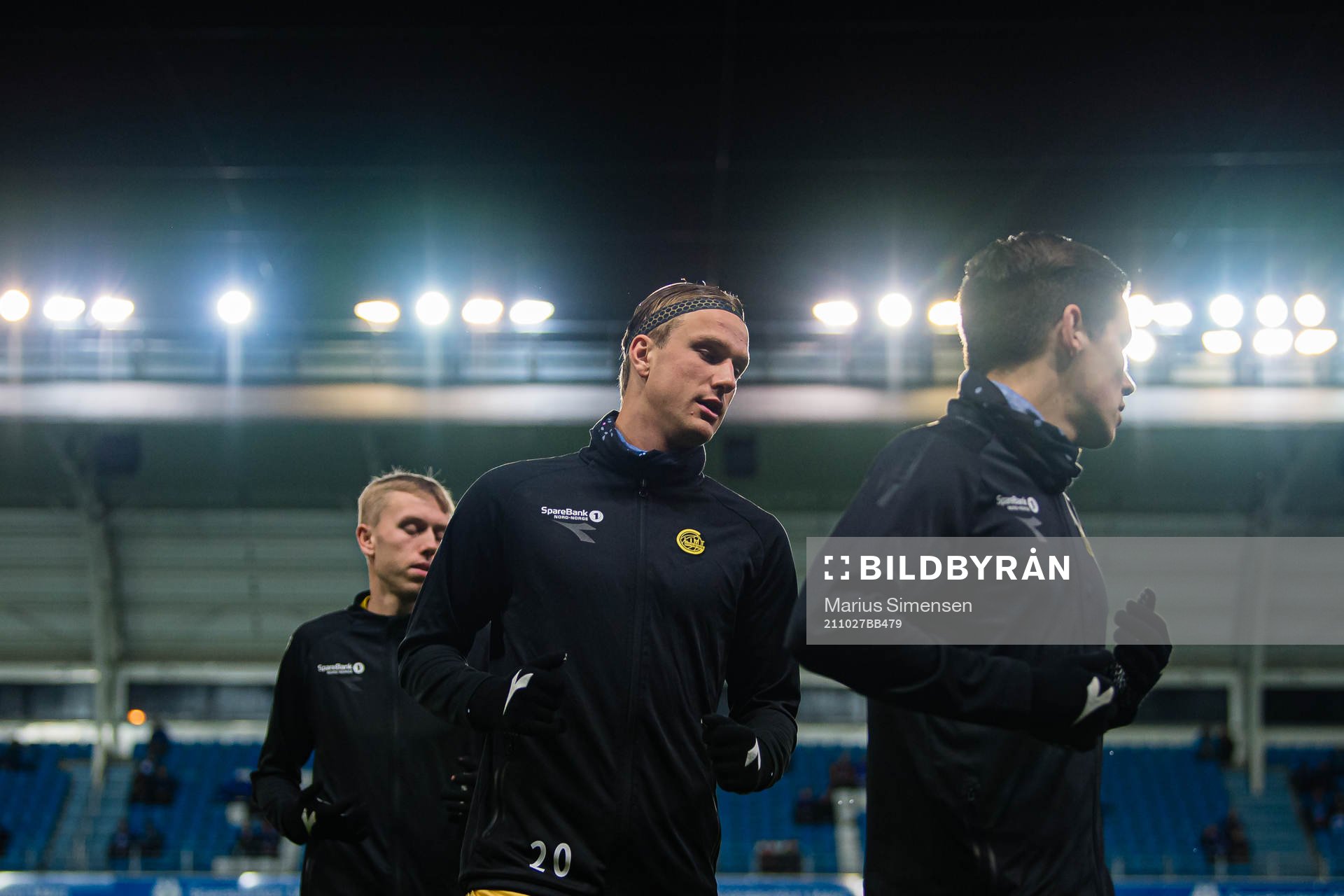Erik Botheim of Bodø/Glimt warms up